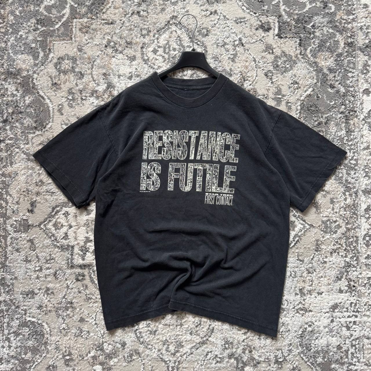 Vintage Star Trek First Contact Vintage 1996 Retro Washed T Shirt Size US L / EU 52-54 / 3 - 1 Thumbnail