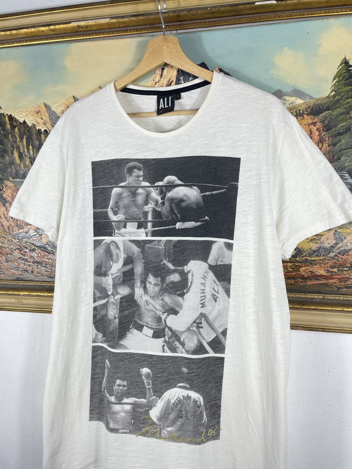Vintage Vintage Muhammad Ali All Overprint T Shirt Tee Aop 00s Rare Size US XL / EU 56 / 4 - 4 Thumbnail