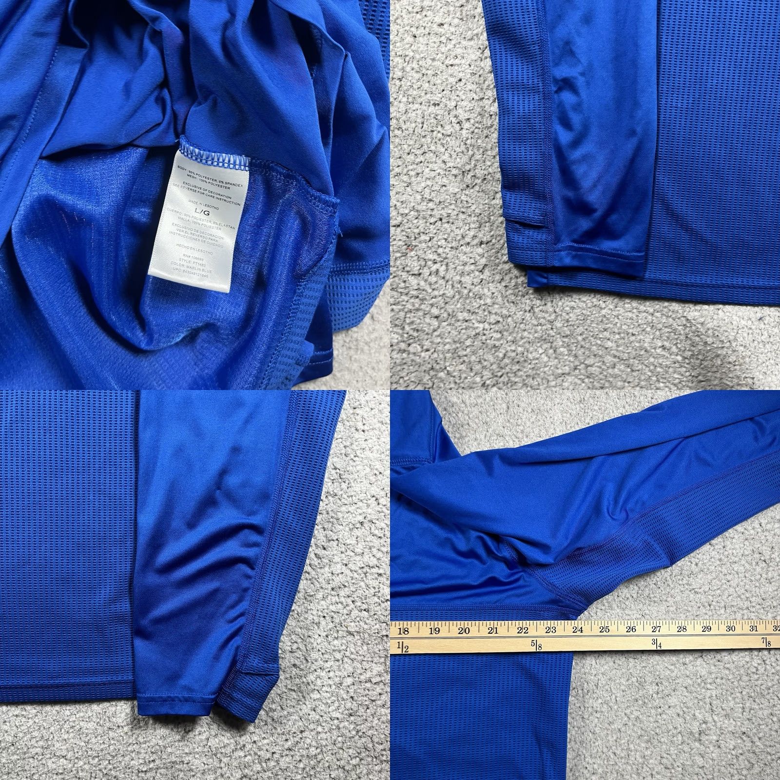 Habitat Habit Hoodie Mens L Blue Long Sleeve Lightweight Performance Fishing Outdoor Size US L / EU 52-54 / 3 - 9 Thumbnail