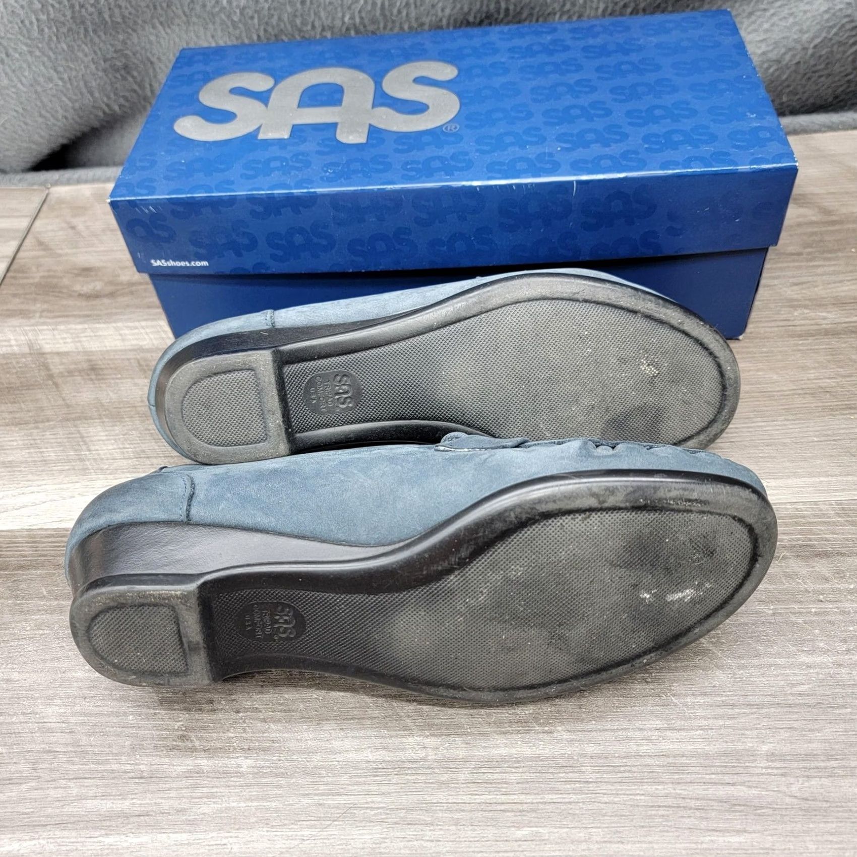 SAS SAS Taylor Jeans Shoes Womens Size 9 W Blue Loafer Tassel Comfort Slip On Shoes Size 30" / US 8 / IT 44 - 7 Thumbnail