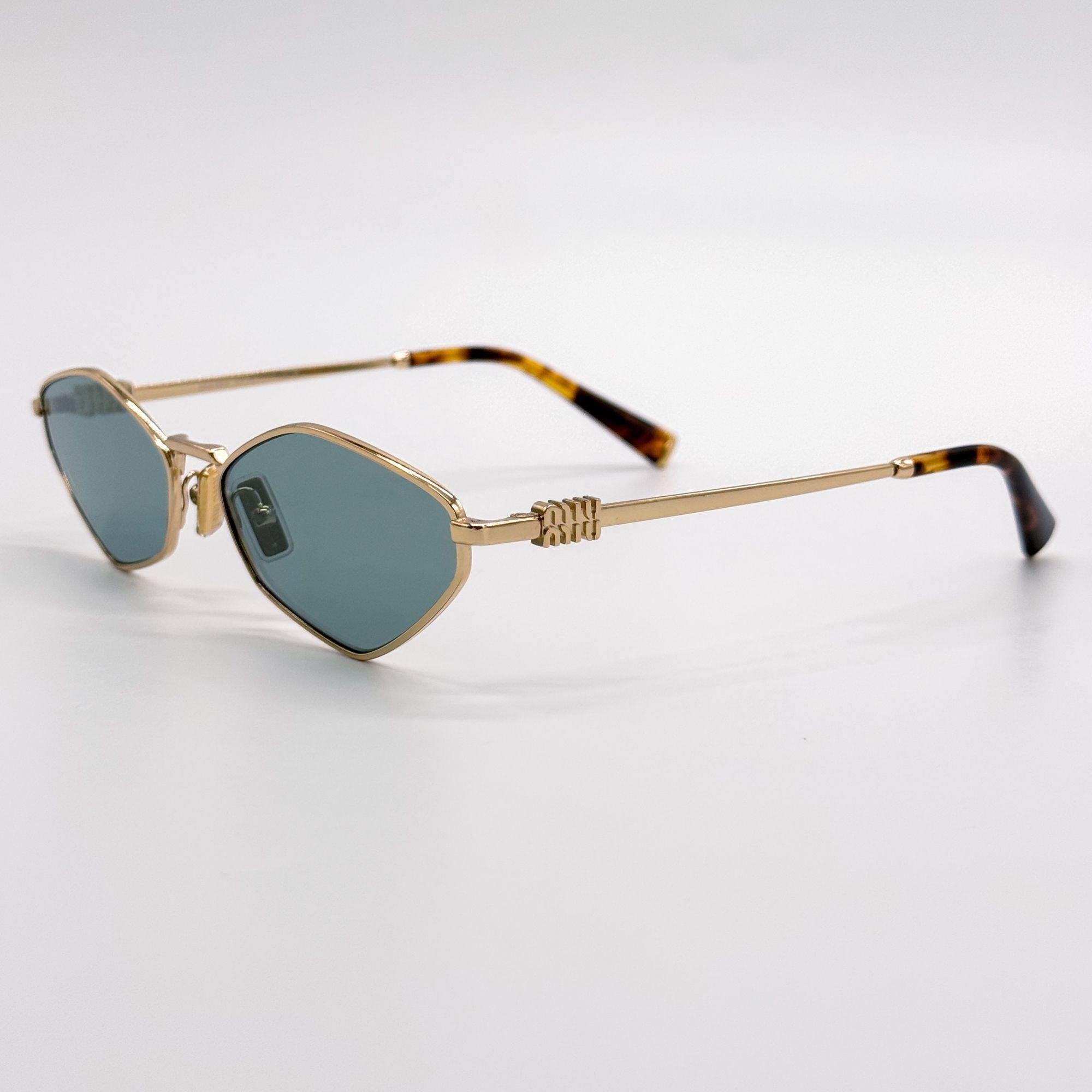 Miu Miu NEW MIU MIU SUNGLASSES MU56ZS 5AK04M GREEN MU 56ZS, SMU 56Z Size ONE SIZE - 7 Thumbnail