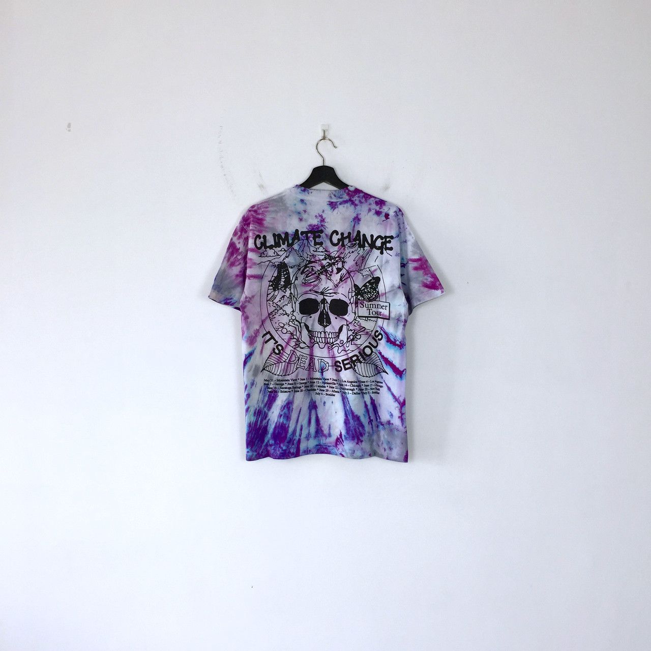 Online Ceramics ONLINE CERAMICS CLIMATE CHANGE IS DEAD SERIOUS TIE-DYE TEE Size US M / EU 48-50 / 2 - 3 Thumbnail
