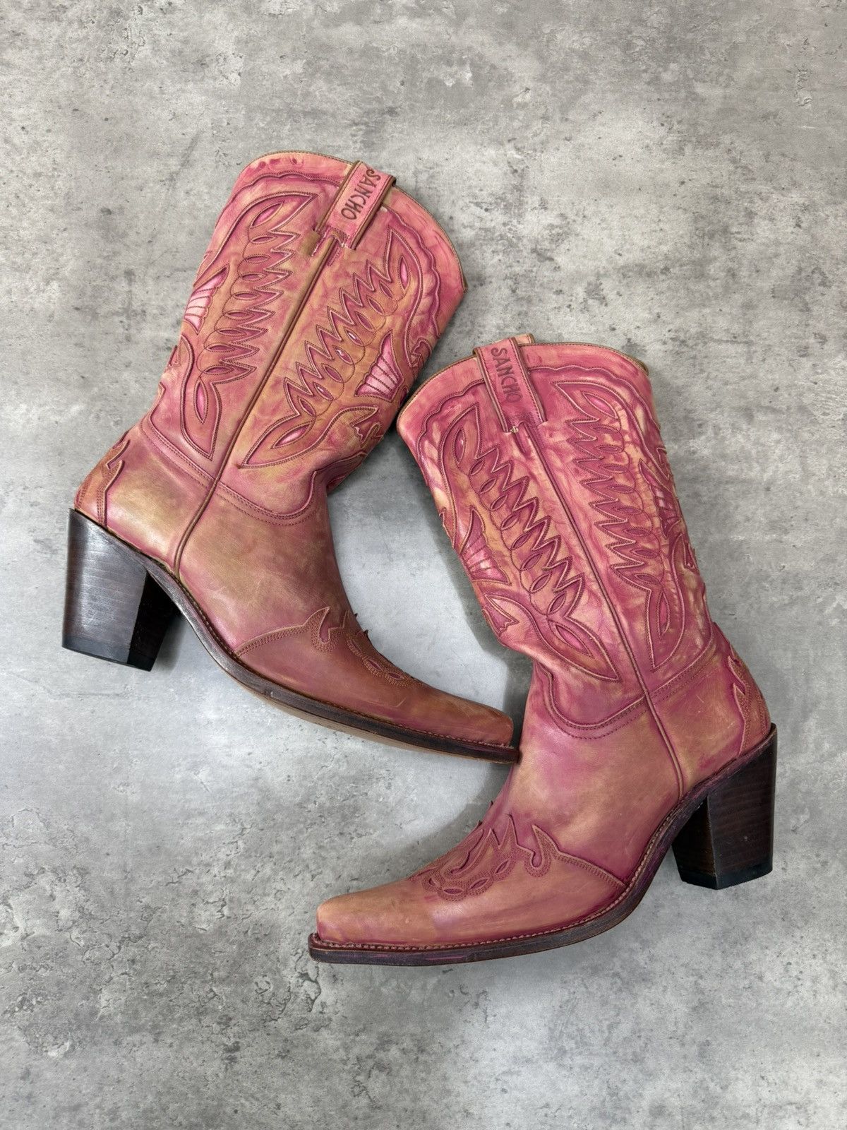 Sancho Boots Sancho Boots Custom Dyed Pink Western Cowboy Boots EU 41 Size US 11 / IT 41 - 5 Thumbnail