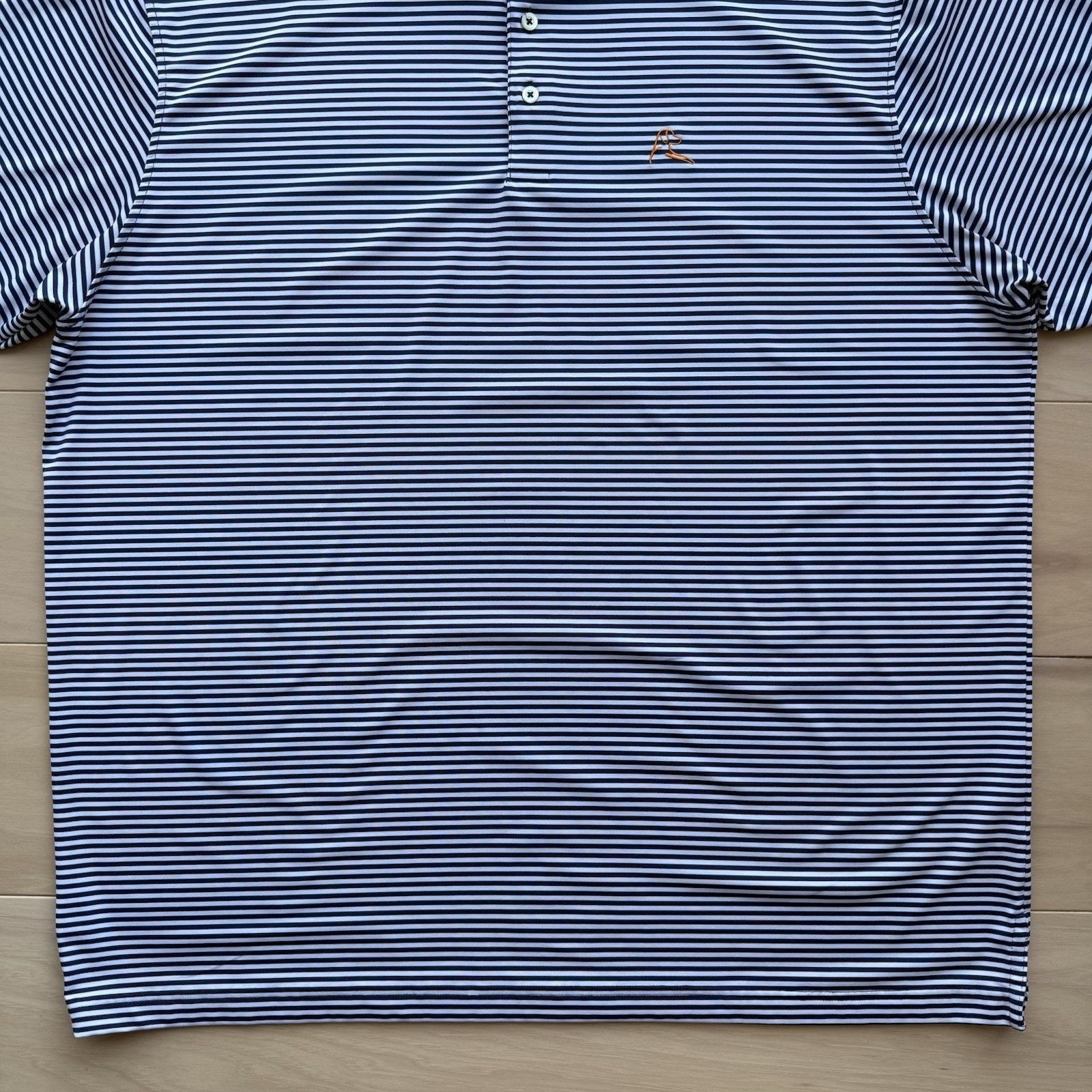 Other Rhoback Polo Shirt 3XL Navy White Striped Golf Tennis Size US XXL / EU 58 / 5 - 4 Thumbnail