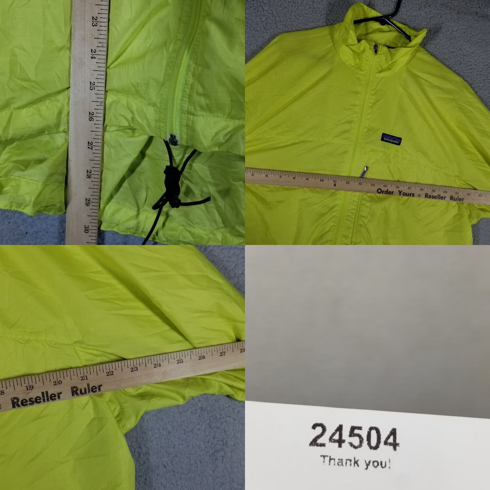 Patagonia Patagonia Velocity Shell Windbreaker Jacket Womens Large Zip Light Neon Running Size L / US 10 / IT 46 - 8 Thumbnail