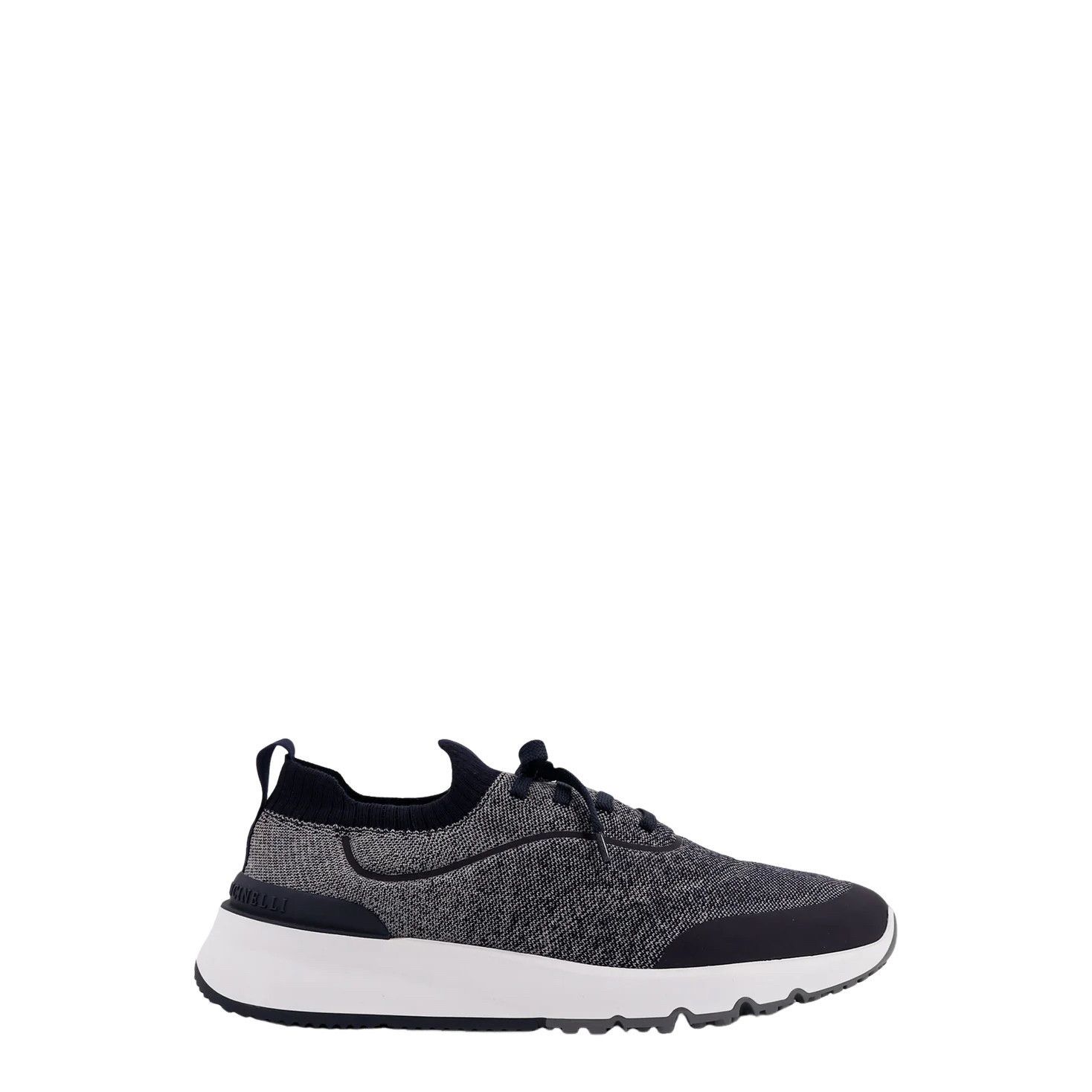 BRUNELLO CUCINELLI $1350 Navy Knit Runners Sneakers New & Au