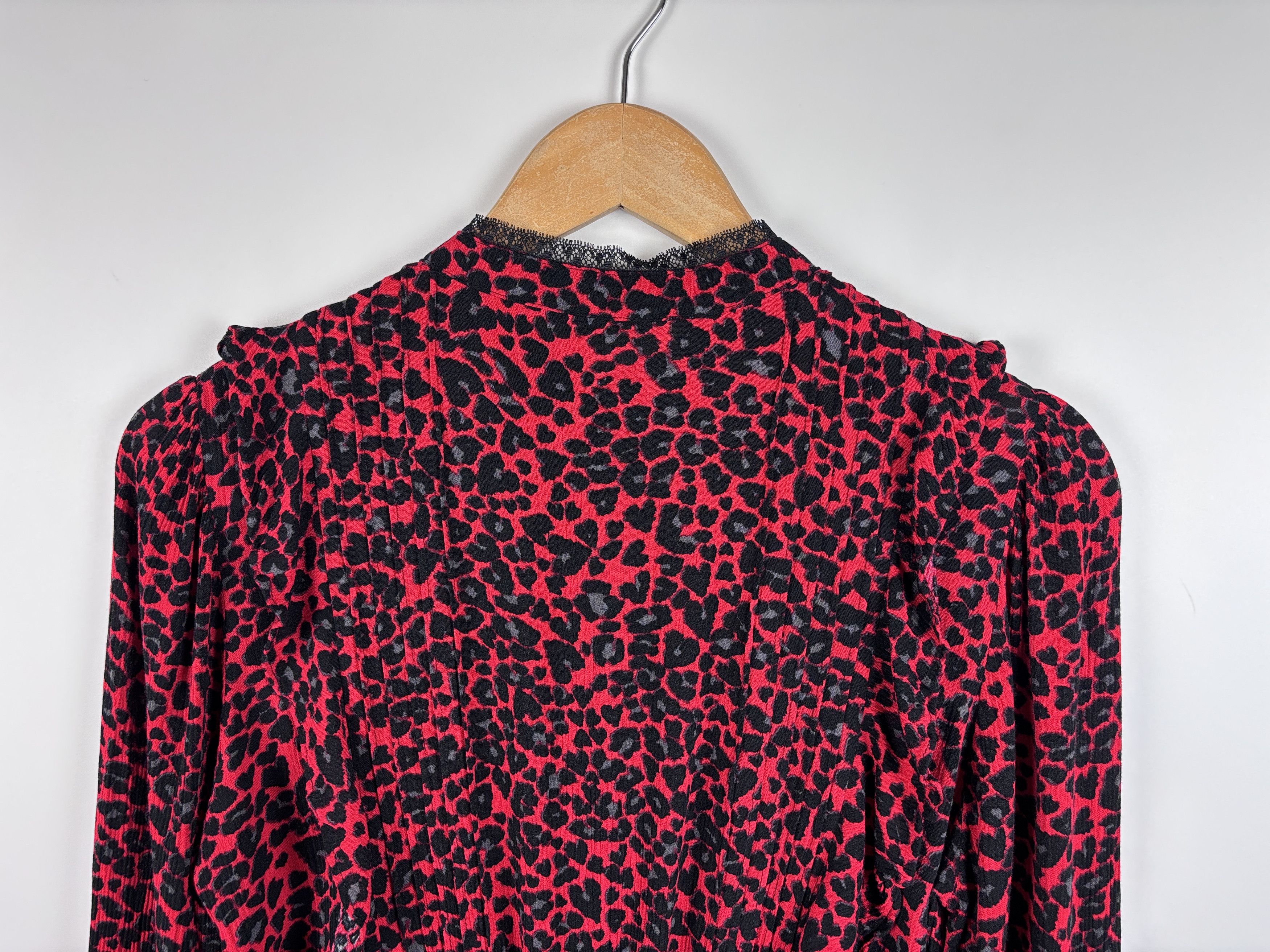 Zadig & Voltaire Zadig & Voltaire Remo Print Leo Coeur Dress Red Leopard S Size S / US 4 / IT 40 - 6 Thumbnail