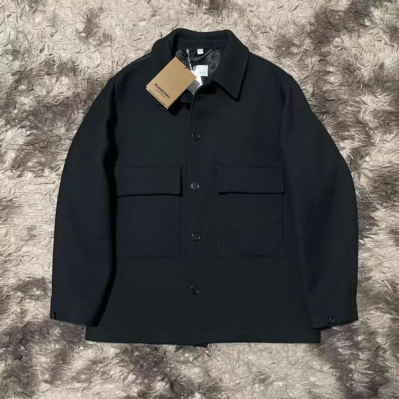 Burberry Burberry Wool & Silk Overcoat 48 (New) Size US M / EU 48-50 / 2 - 1 Thumbnail