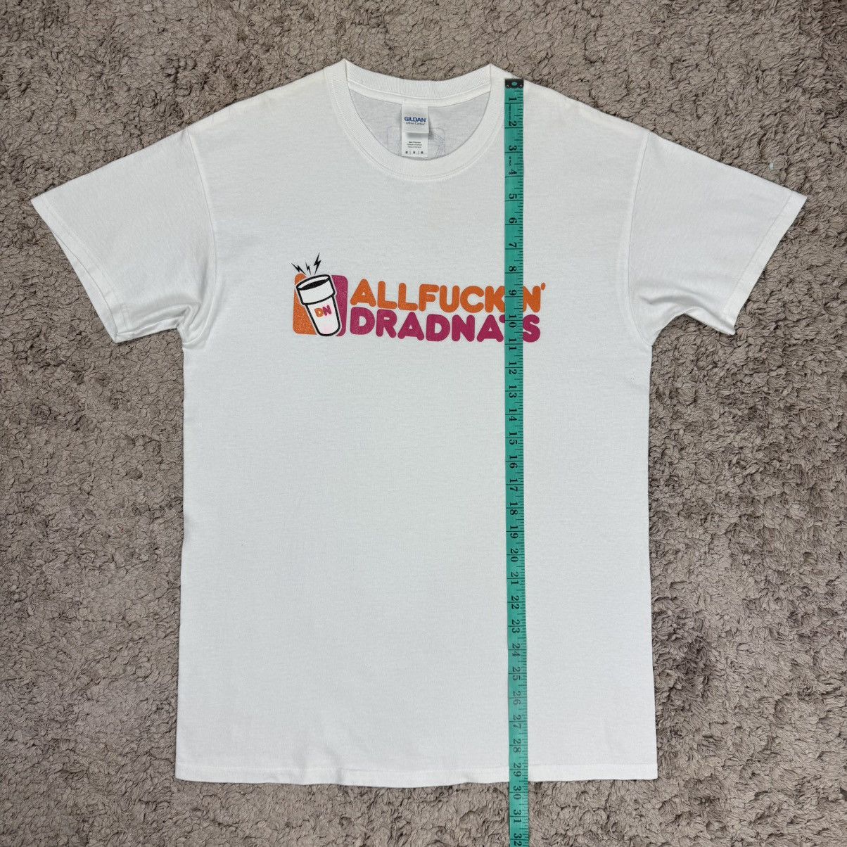 Vintage Vintage ‘All Fucking Dradnuts’ Ripoff Dunkin Donuts T-shirt Size US M / EU 48-50 / 2 - 14 Thumbnail