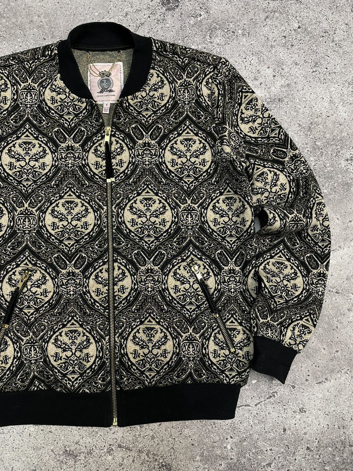 Vintage Vintage Juicy Couture Jacket Black Label Metallic Jacket Size S / US 4 / IT 40 - 4 Thumbnail