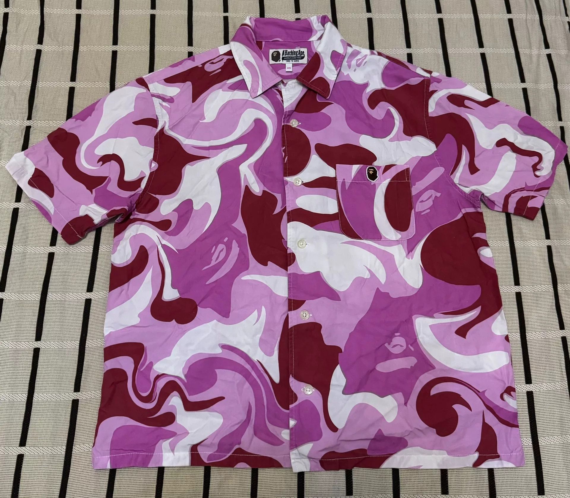 Bape Bape Camo Pink Shirt XS Men Size US XS / EU 42 / 0 - 1 Thumbnail
