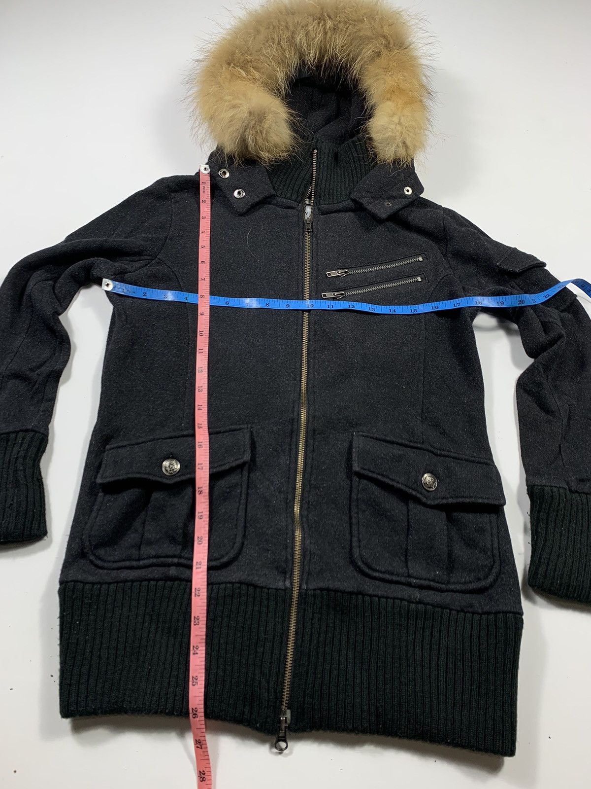 Hysteric Glamour Crazy Faux Fur Back Number Gothic Bondage Hoodie lgb style Size US L / EU 52-54 / 3 - 6 Thumbnail