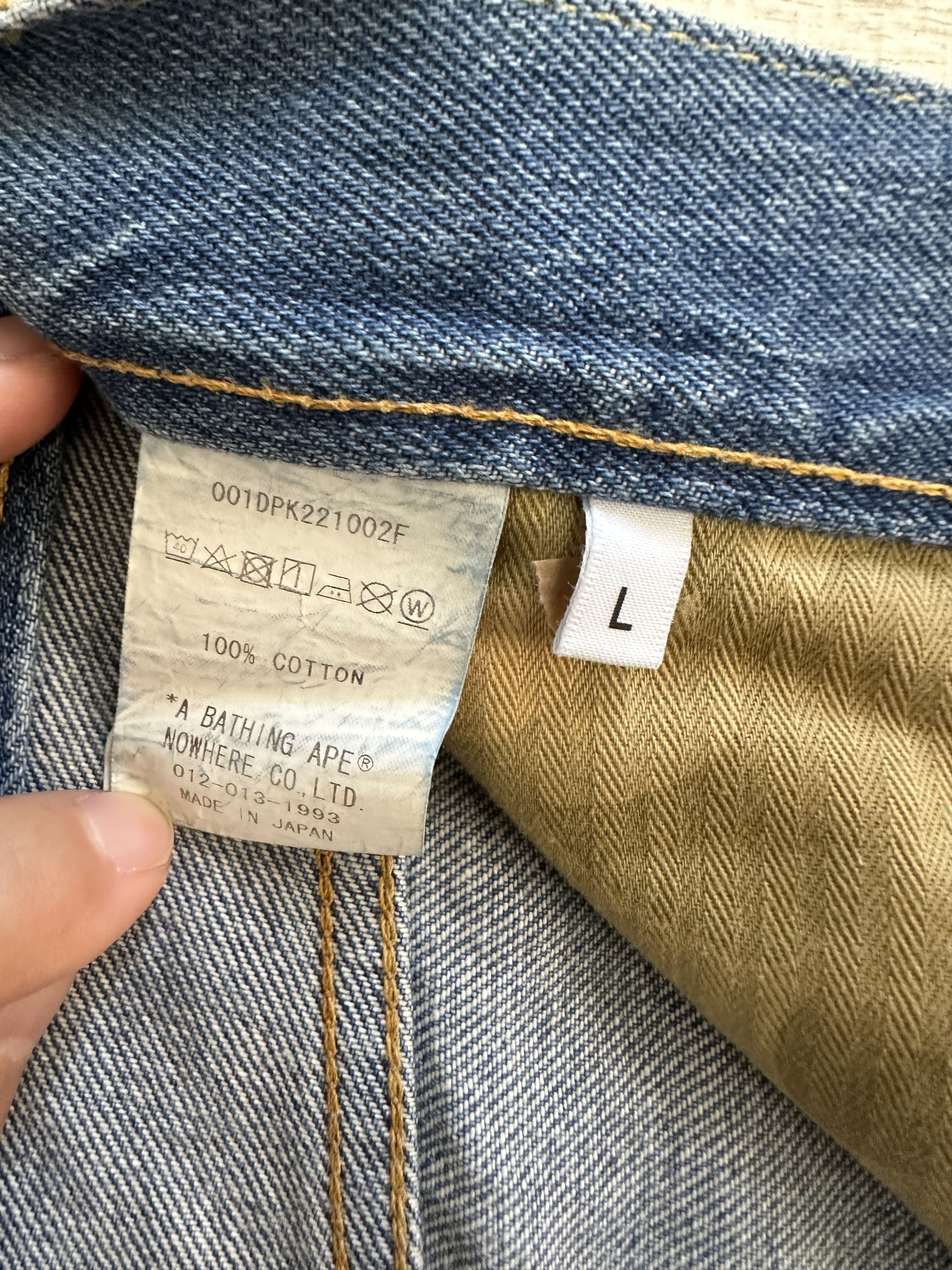 Bape A BATHING APE CHAMPION REGULAR FIT DENIM PANTS Blue Size L Size US 32 / EU 48 - 8 Thumbnail