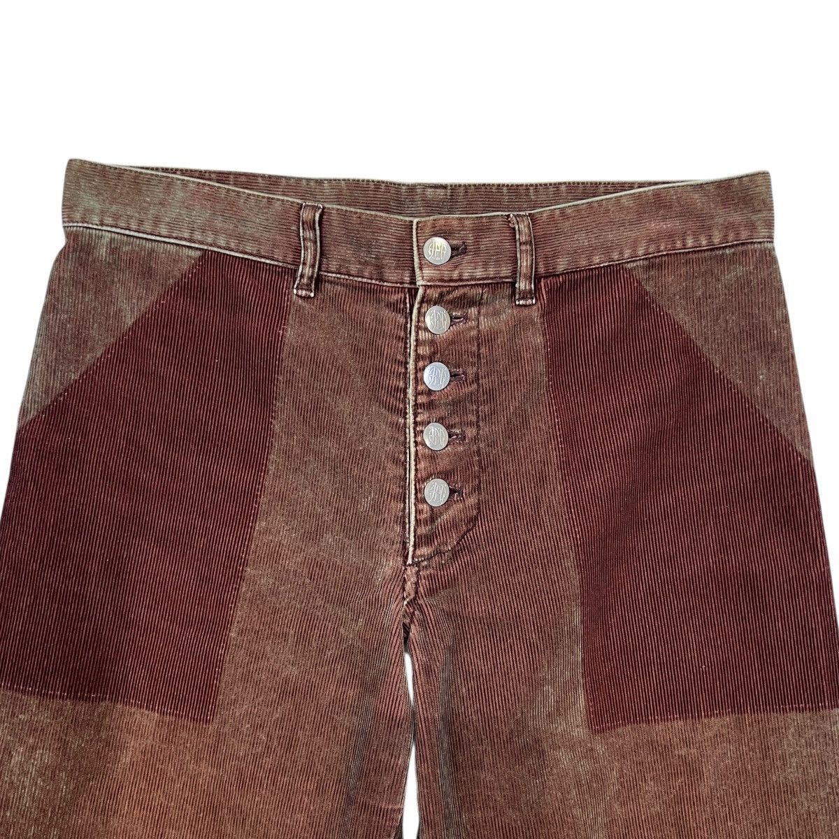 Jean Paul Gaultier Jean Paul GAULTIER 90's Trompe-l'oeil Corduroy Wide Pants Size US 44 / EU 60 - 2 Thumbnail