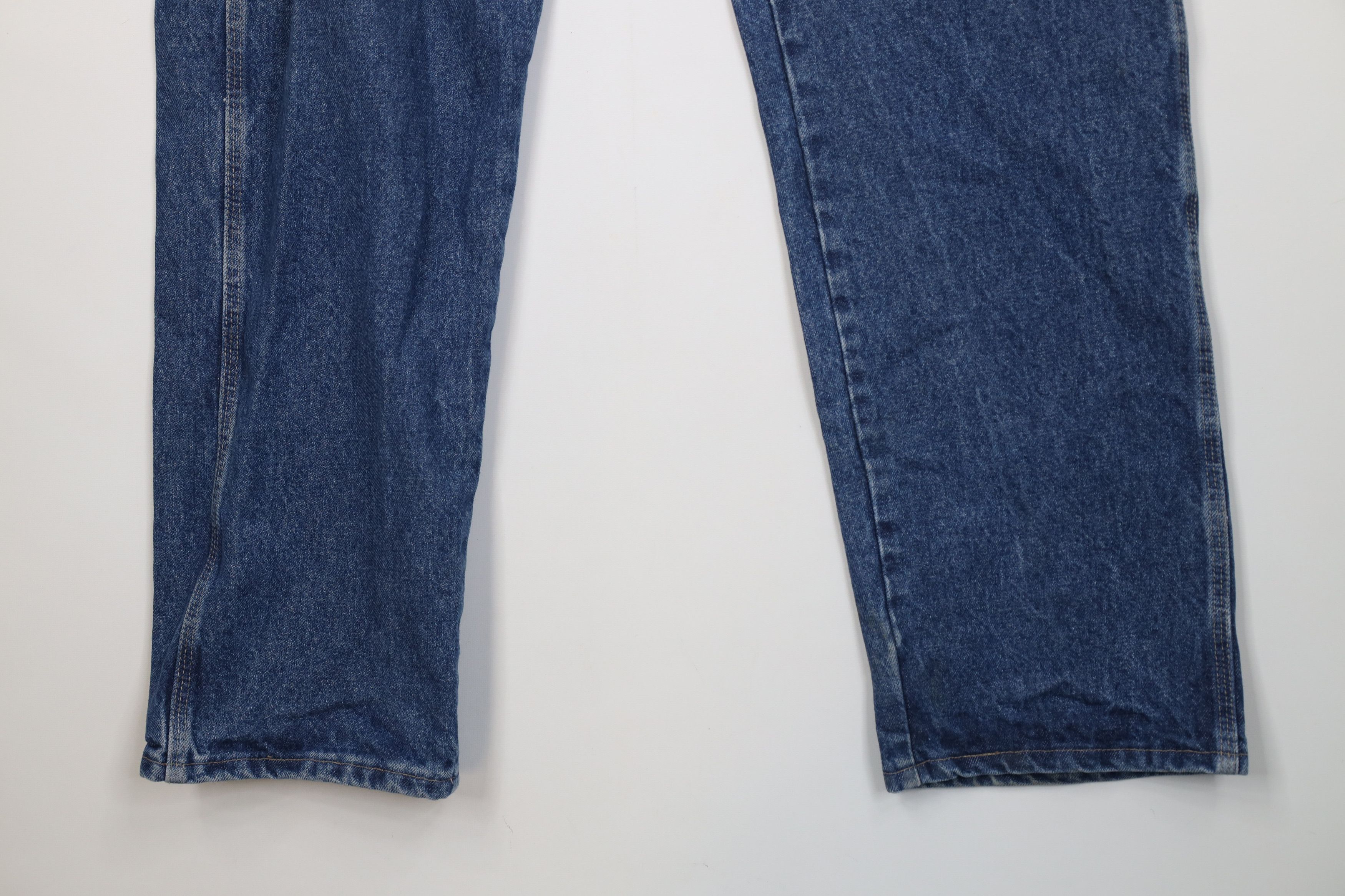 Vintage Bulwark FR Fire Flame Resistant Wide Leg Denim Jeans Blue Size US 38 / EU 54 - 4 Thumbnail