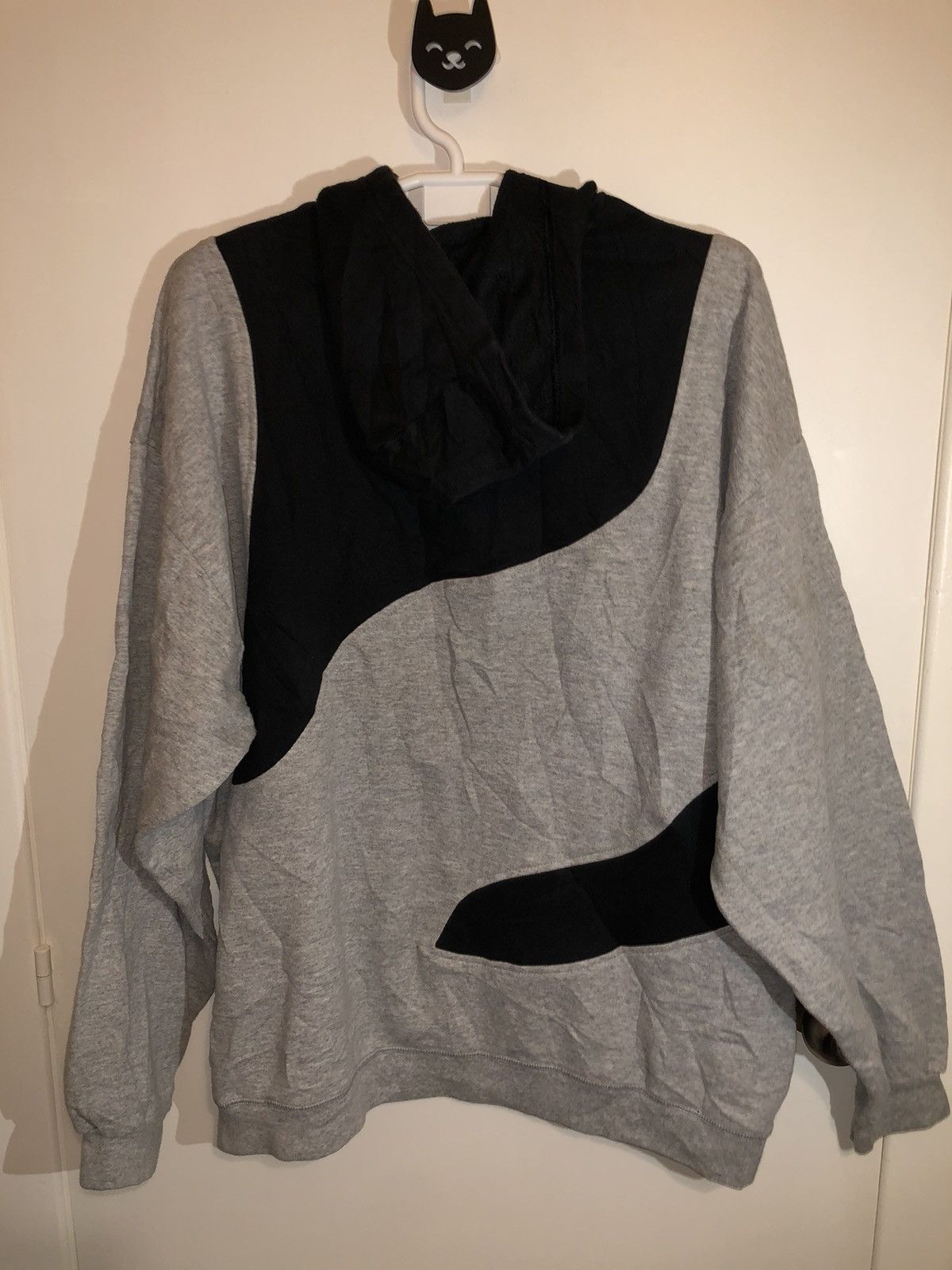 Adidas × Vintage Grey and Black Retro Adidas Hoodie Size US L / EU 52-54 / 3 - 5 Thumbnail