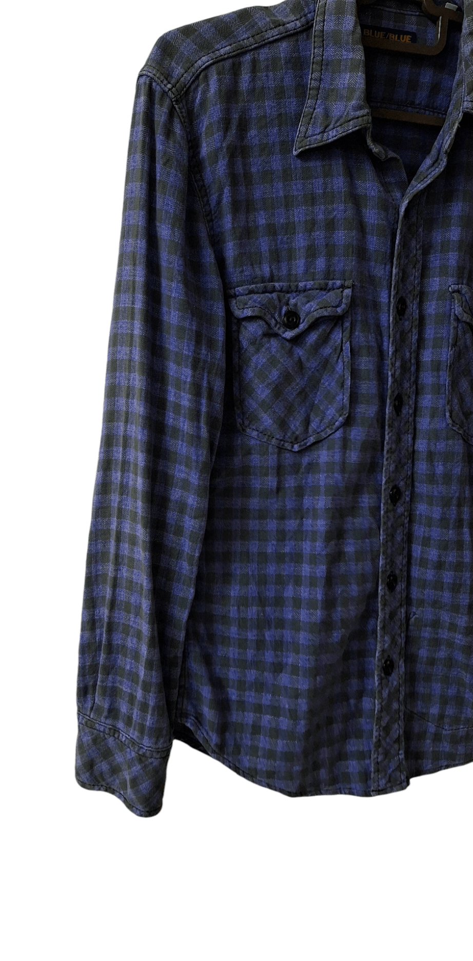 Blue Blue Japan Vintage Blue Blue Japan Plaid Double Pocket Flannel Size US M / EU 48-50 / 2 - 4 Thumbnail