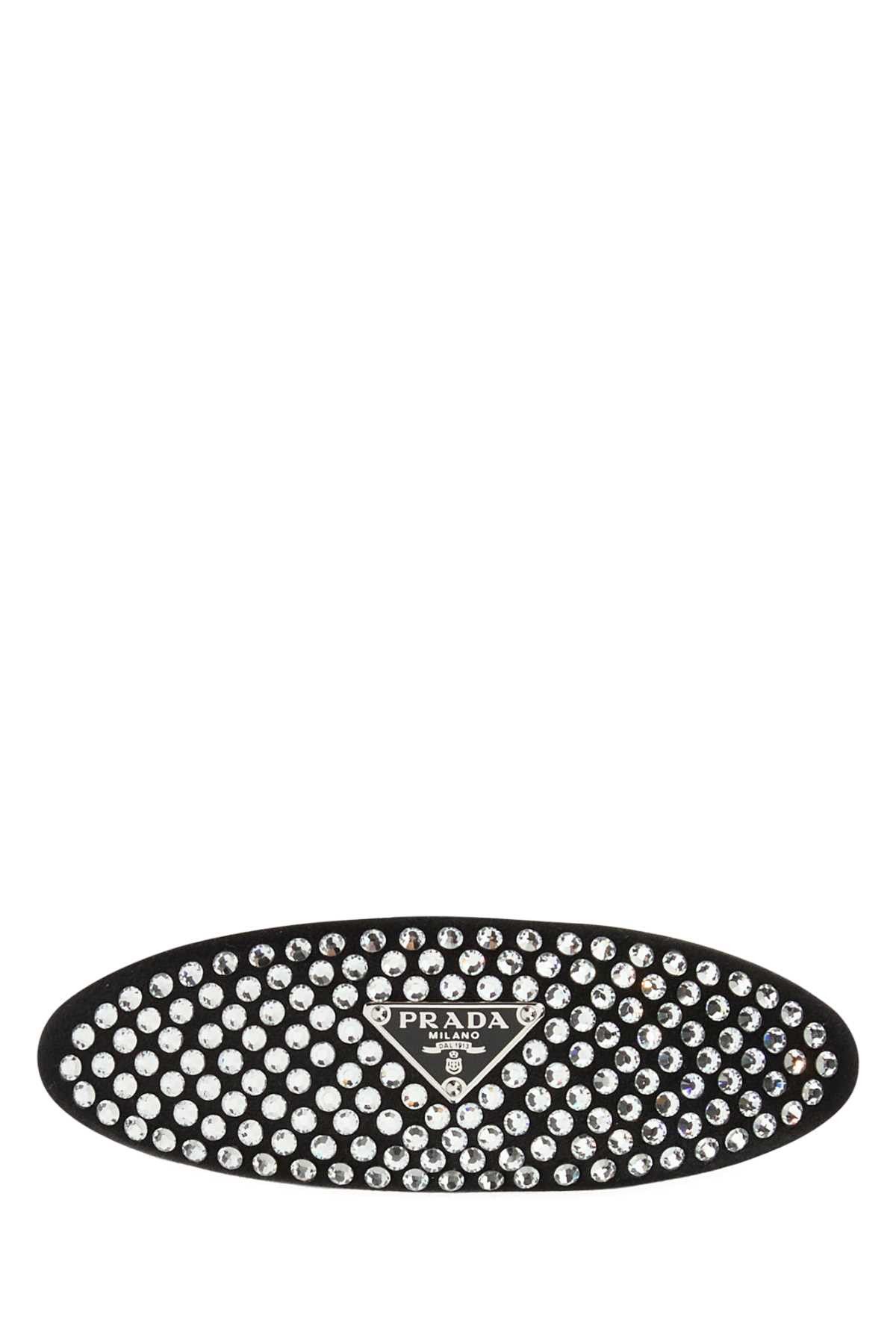 Prada Black Satin Hair Clip Size ONE SIZE - 1 Thumbnail