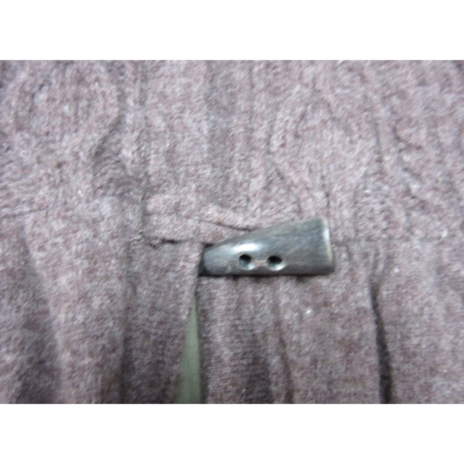 Free People Free People Sweater Womens Small Brown Wool Toggle Cardigan Cable Knit Longline Size S / US 4 / IT 40 - 2 Thumbnail