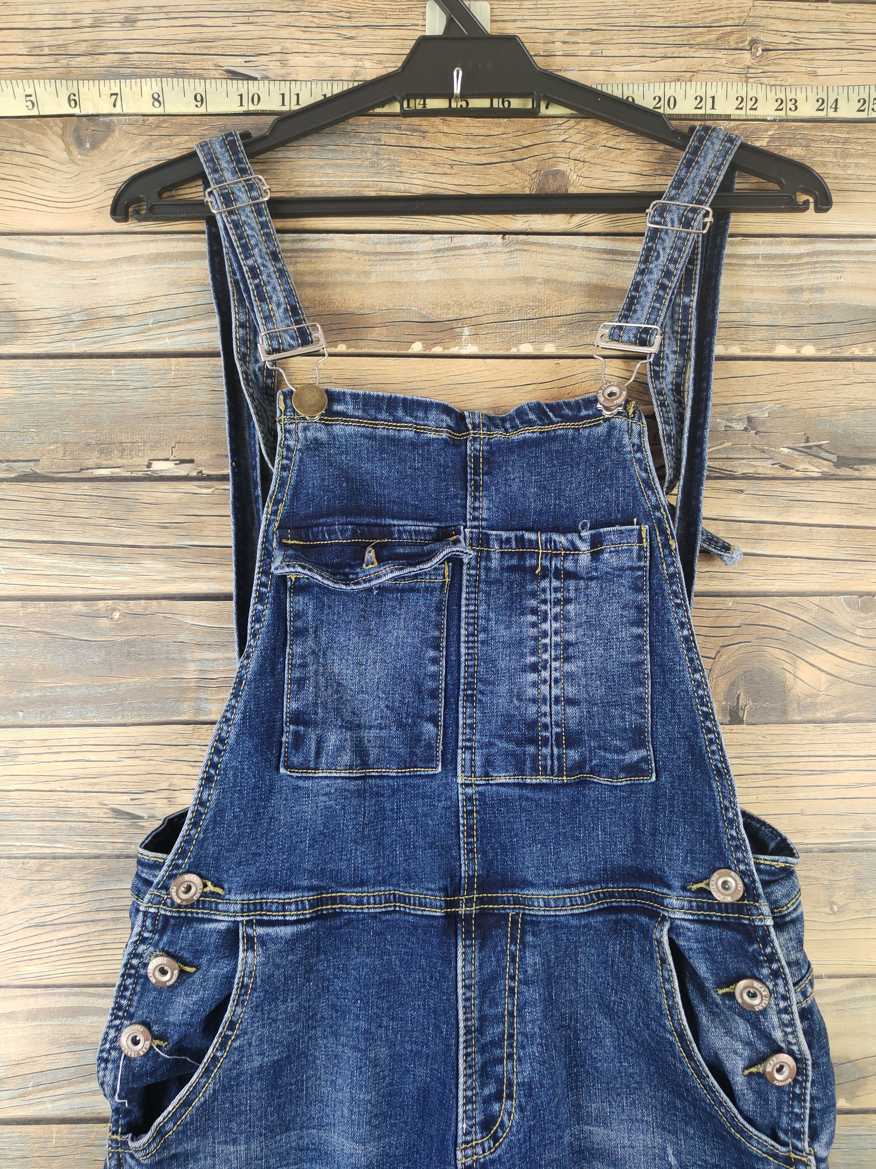 Japanese Brand × Vintage Vintage Japanese Brand Dark Blue Denim Jumpsuits Size 30" / US 8 / IT 44 - 2 Thumbnail