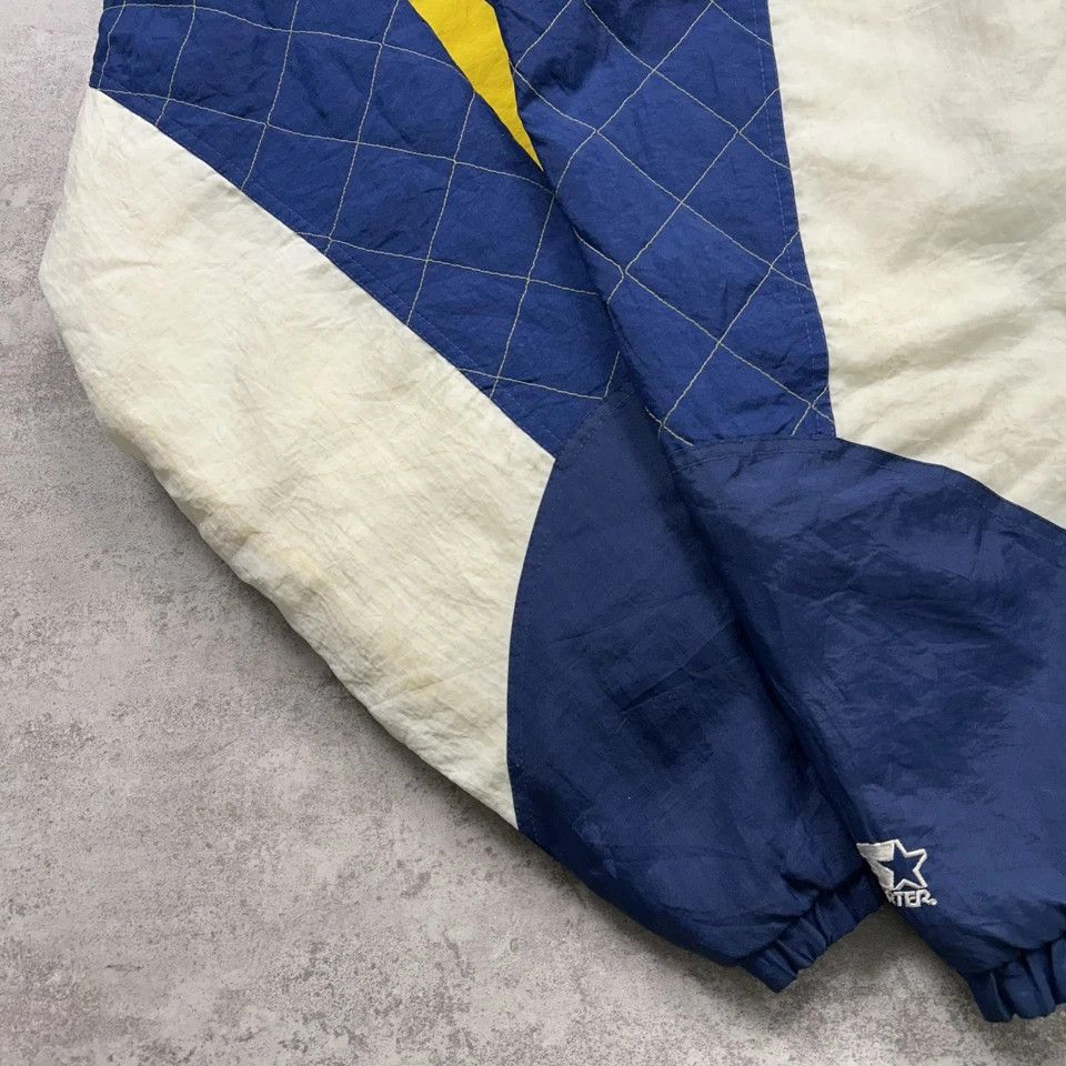NCAA × Starter × Vintage RARE MICHIGAN WOLVERINES STARTER PUFFER JACKET HOODIE SIZE L Size US L / EU 52-54 / 3 - 8 Thumbnail