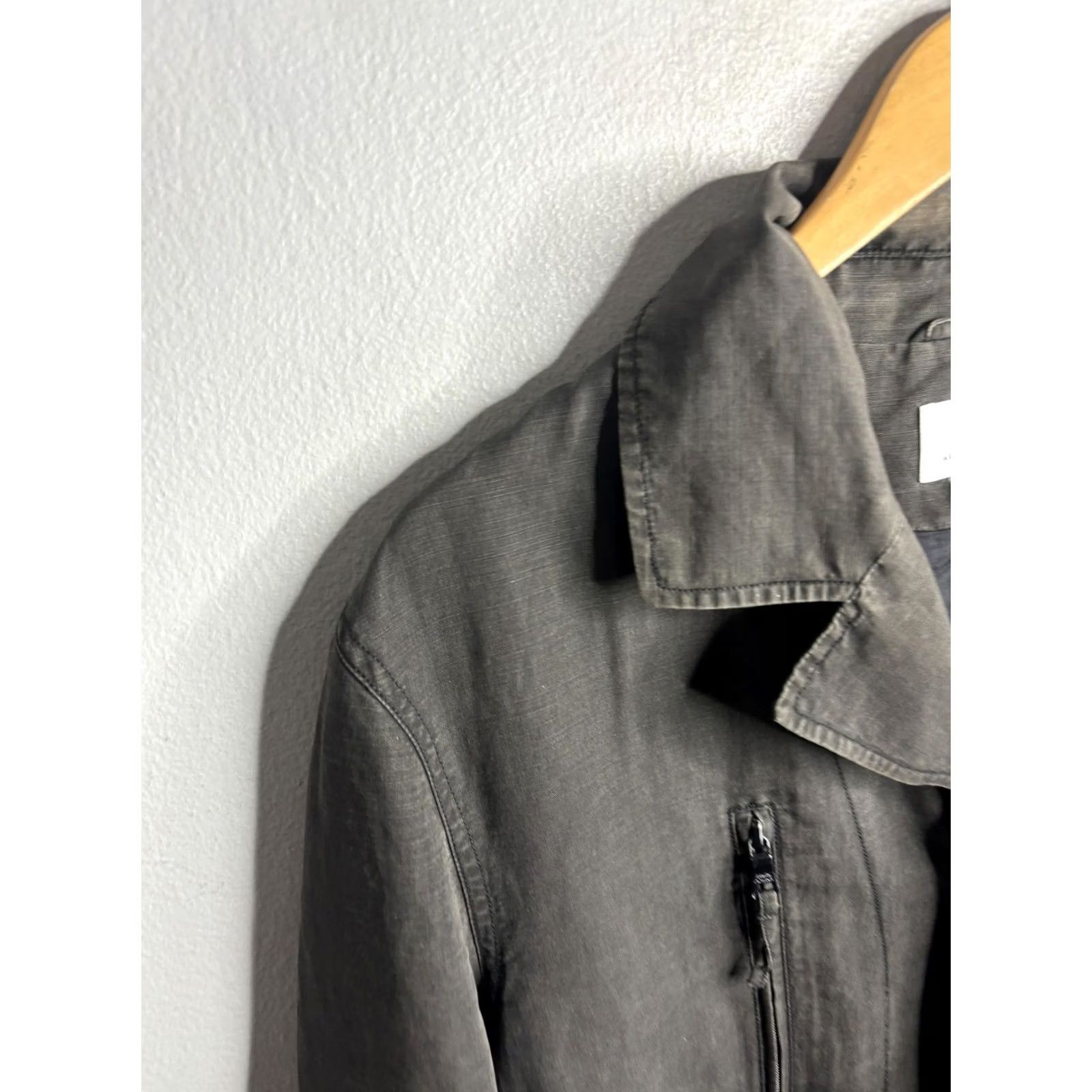 Armani Exchange Armani Exchange Jacket Mens Medium Gray Cotton Military Field Full Zip Pockets Size US M / EU 48-50 / 2 - 3 Thumbnail