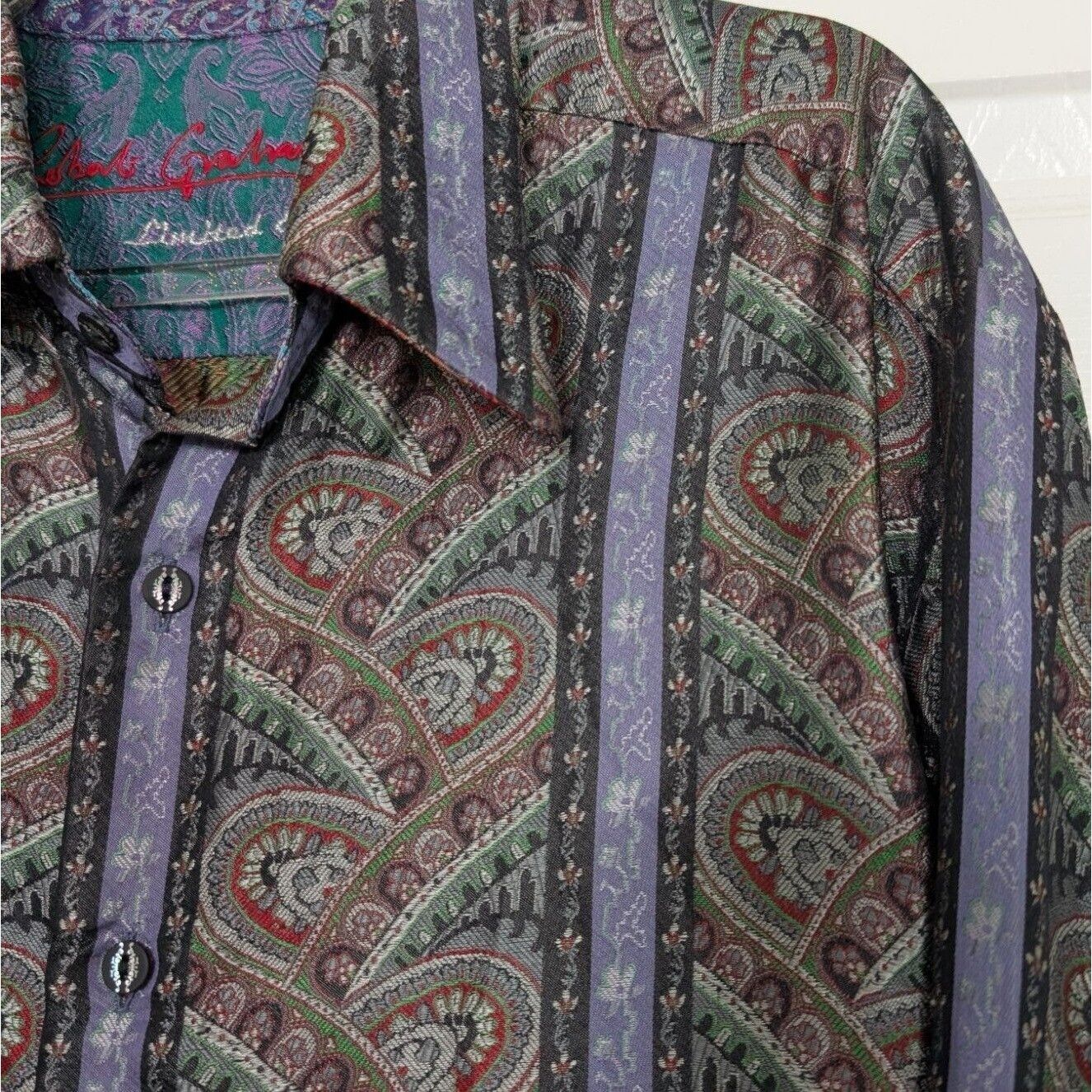 Robert Graham Robert Graham Limited Edition Silk Shirt Mens Size Medium Size US M / EU 48-50 / 2 - 3 Thumbnail