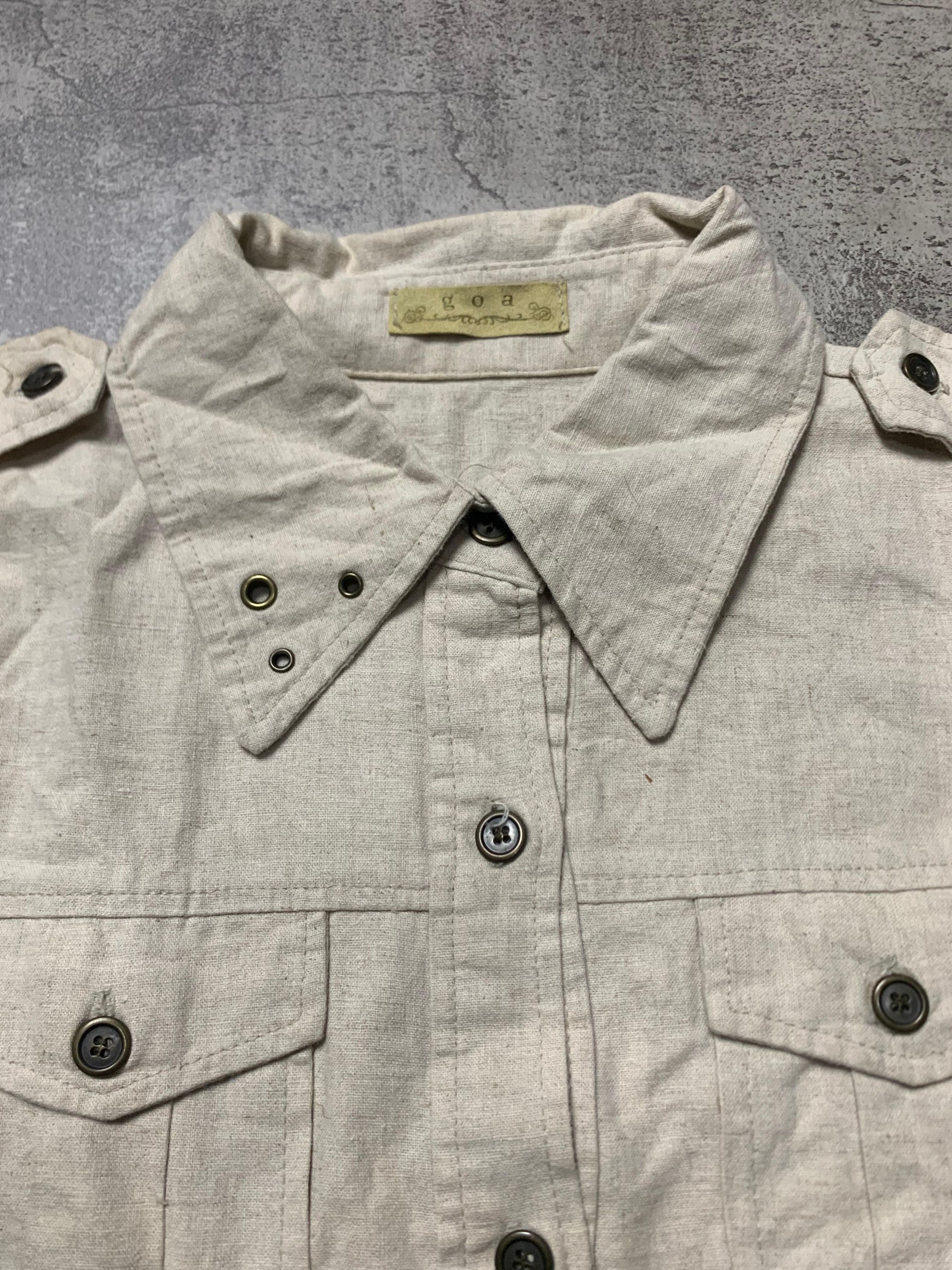 GOA 2000s GOA - Military Doble Pocket Button Up Shirt Size S / US 4 / IT 40 - 5 Thumbnail