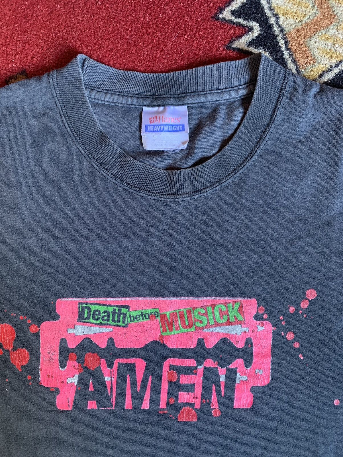 Band Tees Amen Death Before Music Size US M / EU 48-50 / 2 - 4 Thumbnail
