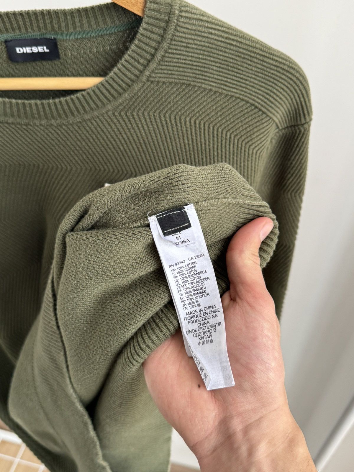 Diesel Diesel Knitwear Green Sweatshirt Size M Men military Size US M / EU 48-50 / 2 - 6 Thumbnail