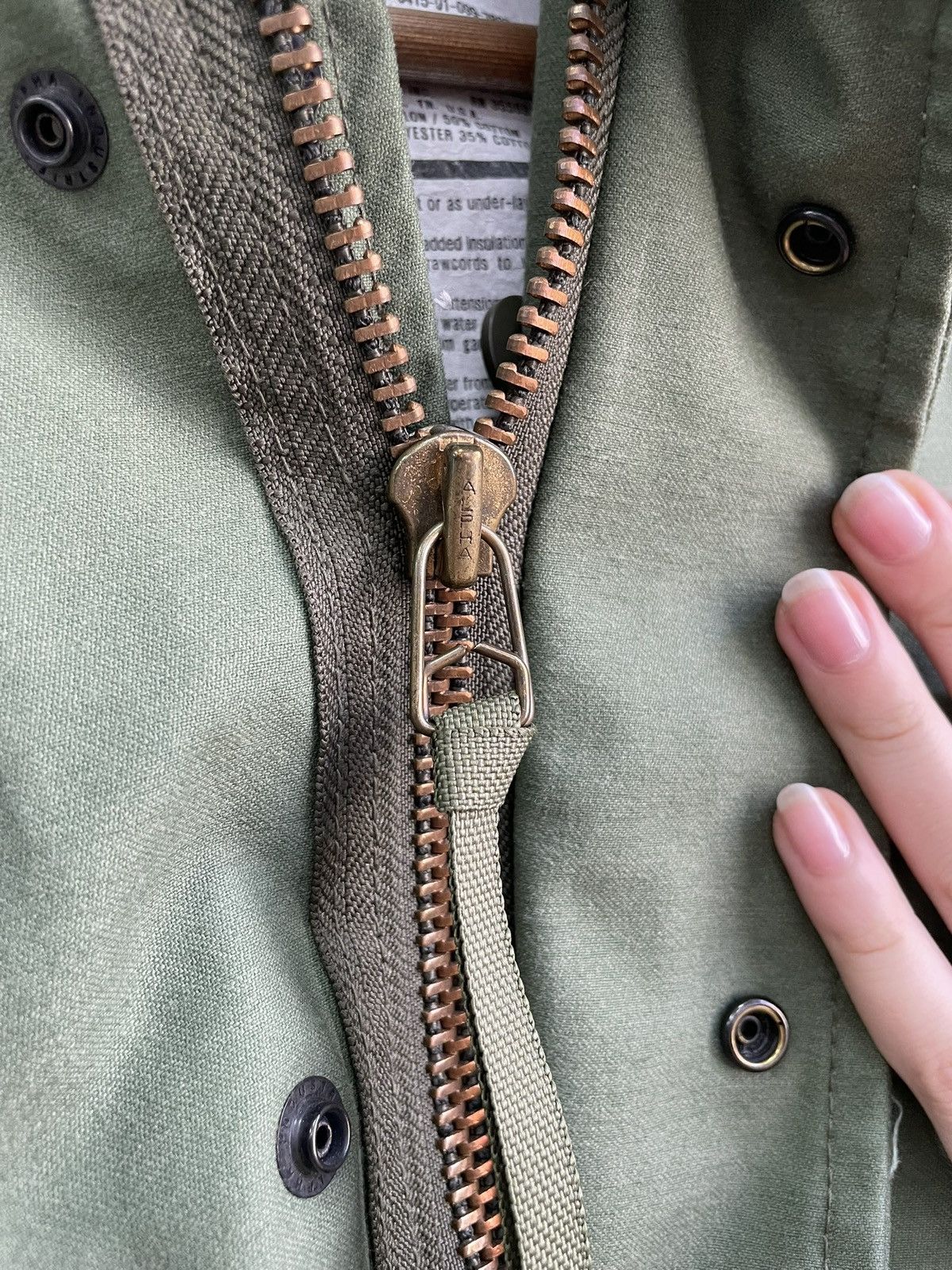 Alpha Industries Vintage 90s Army military Alpha Industries jacket parkas Size US S / EU 44-46 / 1 - 6 Thumbnail