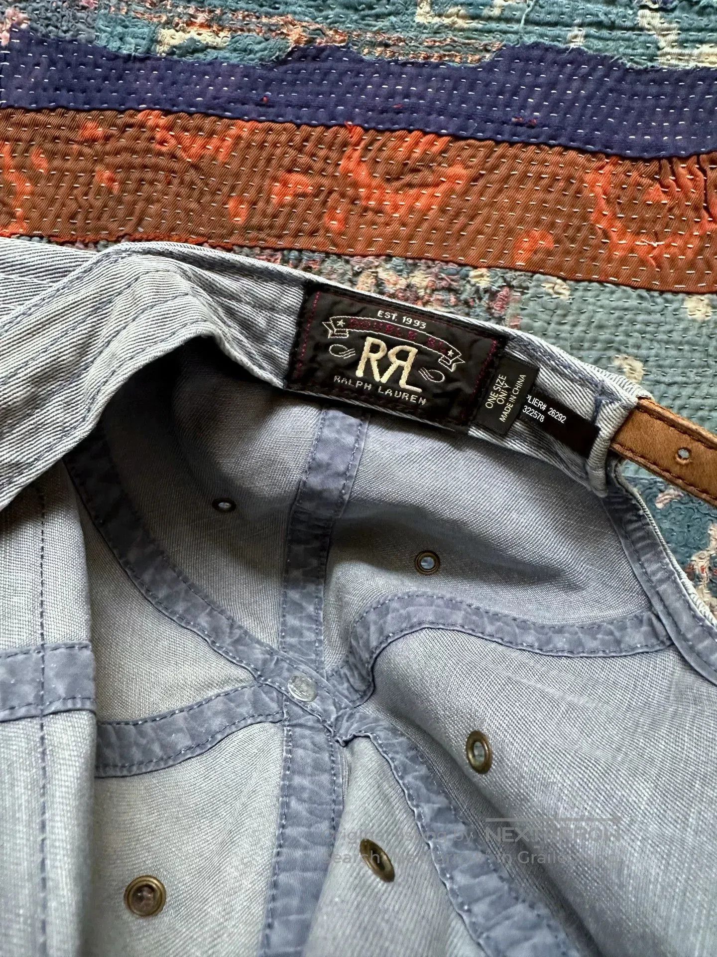 RRL Ralph Lauren vintage washed trucker baseball cap. Size ONE SIZE - 5 Thumbnail