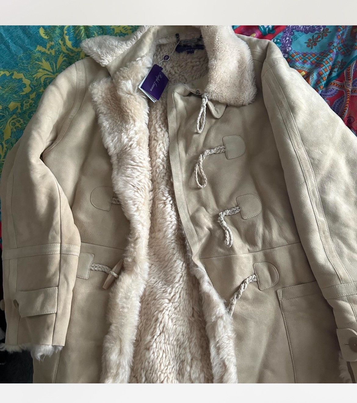Ralph Lauren Purple Label Cream Ralph lauren purple label luxury furry trench coat Size M / US 6-8 / IT 42-44 - 2 Thumbnail