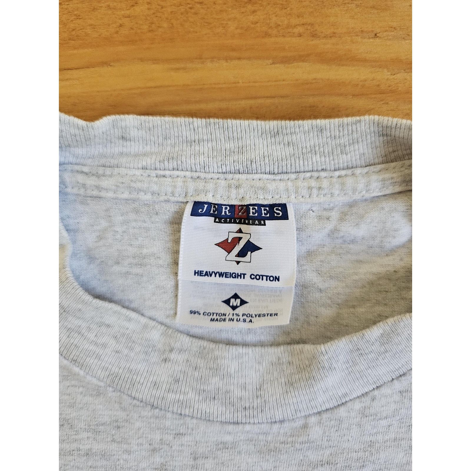 Jerzees Octoberfest Gustovs Bier Stube Lederhosen Gray T-shirt Sz M Size US M / EU 48-50 / 2 - 3 Thumbnail