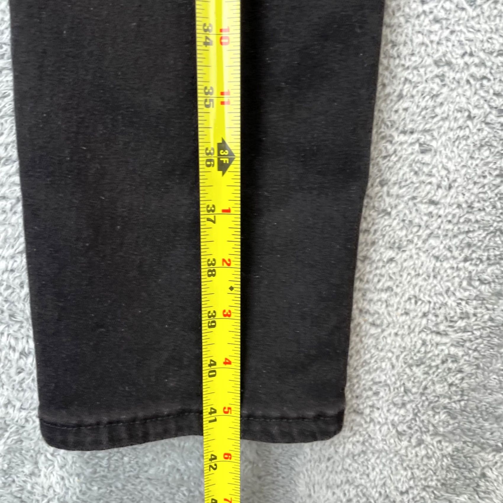 Denime Nickel & Iron Jeans Mens 34x32 Black Straight Denim Logo Cotton Stretch Jeans Size US 34 / EU 50 - 6 Thumbnail