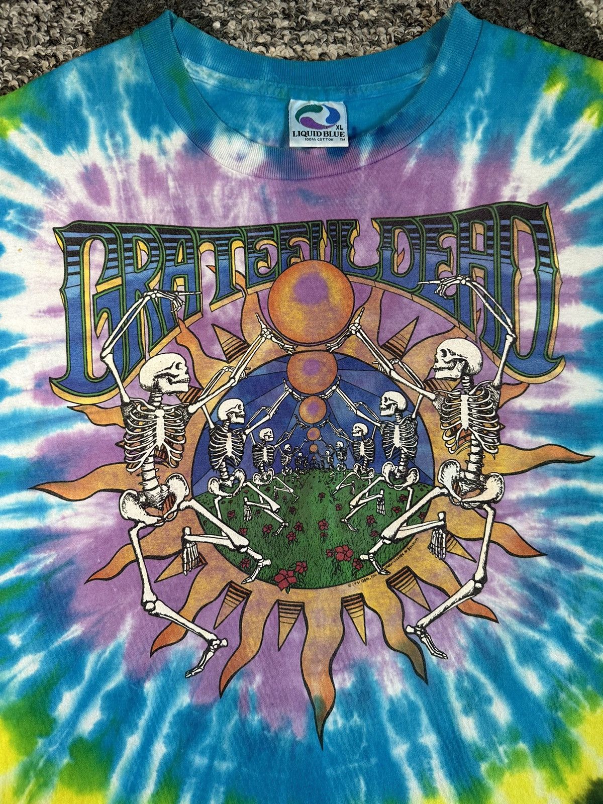 Grateful Dead × Liquid Blue 1991 Grateful Dead Liquid Blue Summer Tour tee Size US XL / EU 56 / 4 - 3 Thumbnail