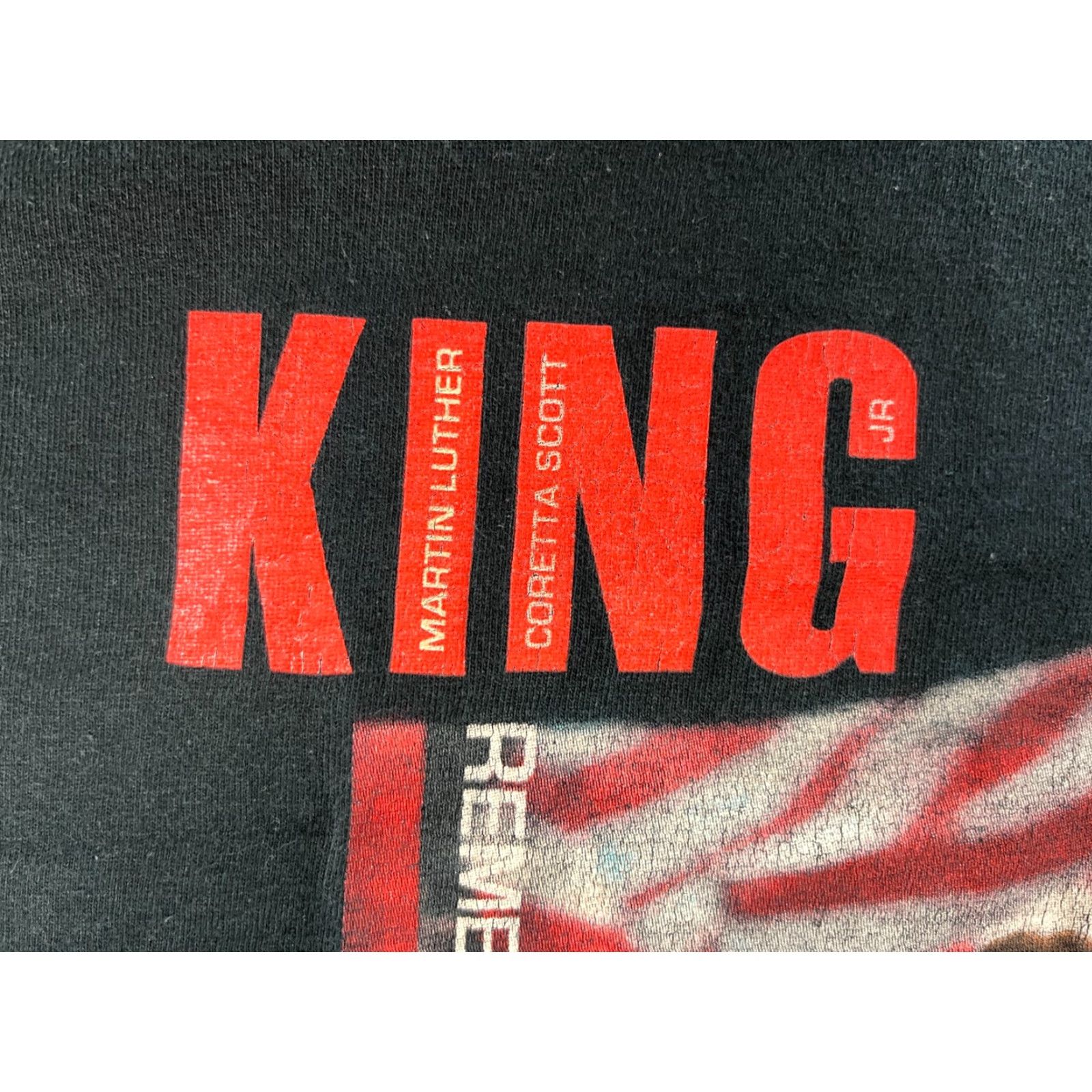 Gildan VINTAGE Martin Luther King Jr. Coretta Scott King T-Shirt XL Black Gildan Ultra Cotton Men T-Shirt (2007 Estate) Size US XL / EU 56 / 4 - 4 Thumbnail