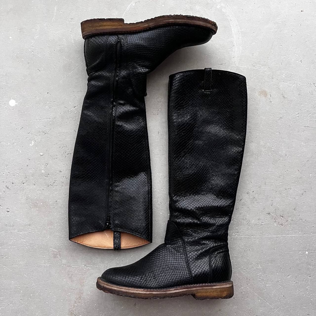 Designer × Maison Margiela Maison Margiela 22 Leather High Boots Size US 7.5 / IT 37.5 - 1 Thumbnail