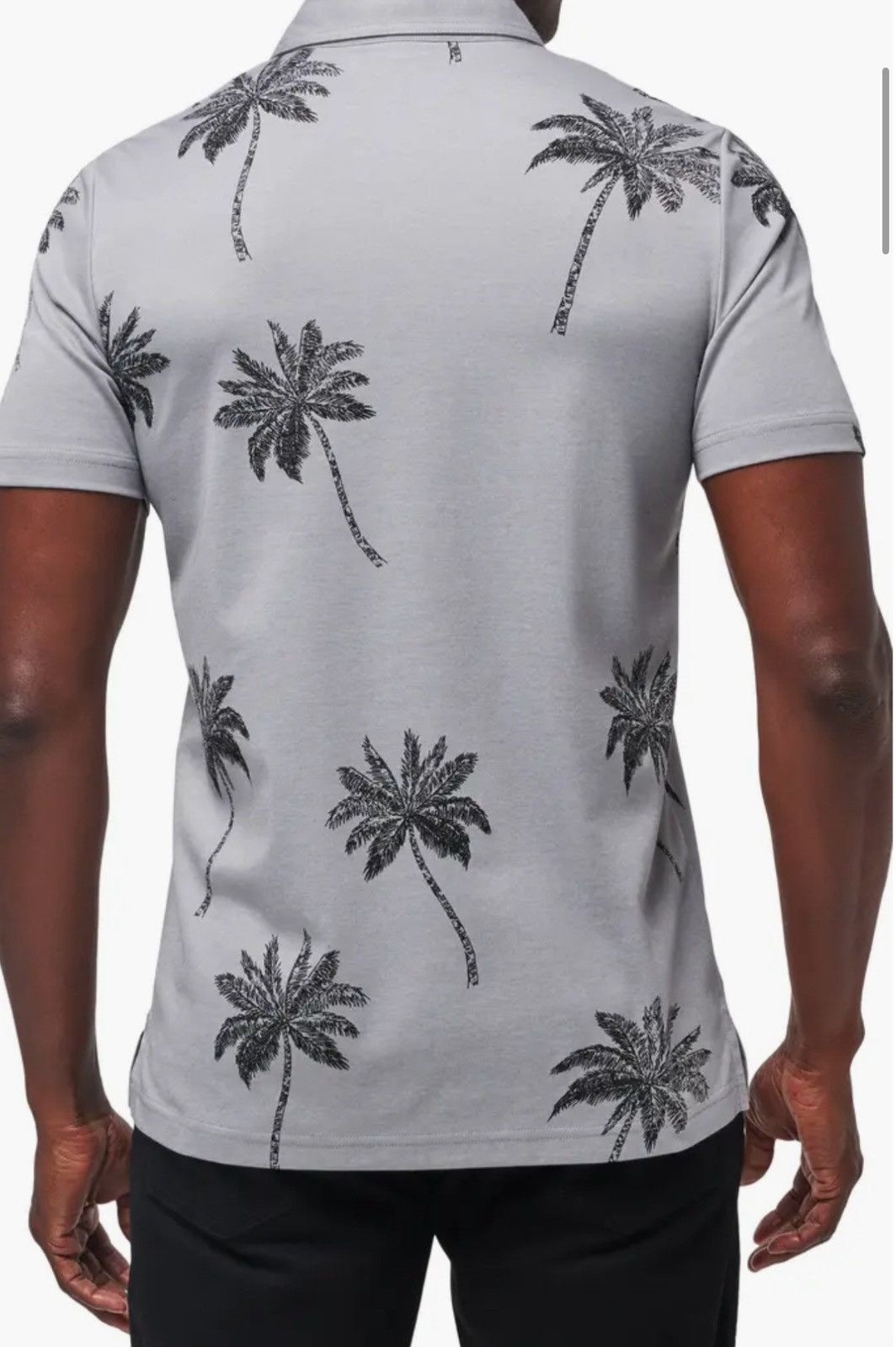 TravisMathew New Men’s Travis Mathew Size Heather Gray Mesic Palm Tree Po Size US M / EU 48-50 / 2 - 5 Thumbnail