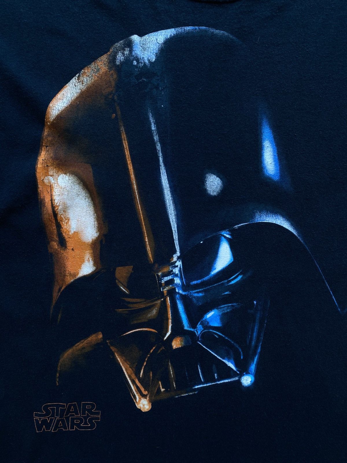 Star Wars Vintage Star Wars Darth Vader Big Face Blackout Tee Large Size US L / EU 52-54 / 3 - 2 Thumbnail