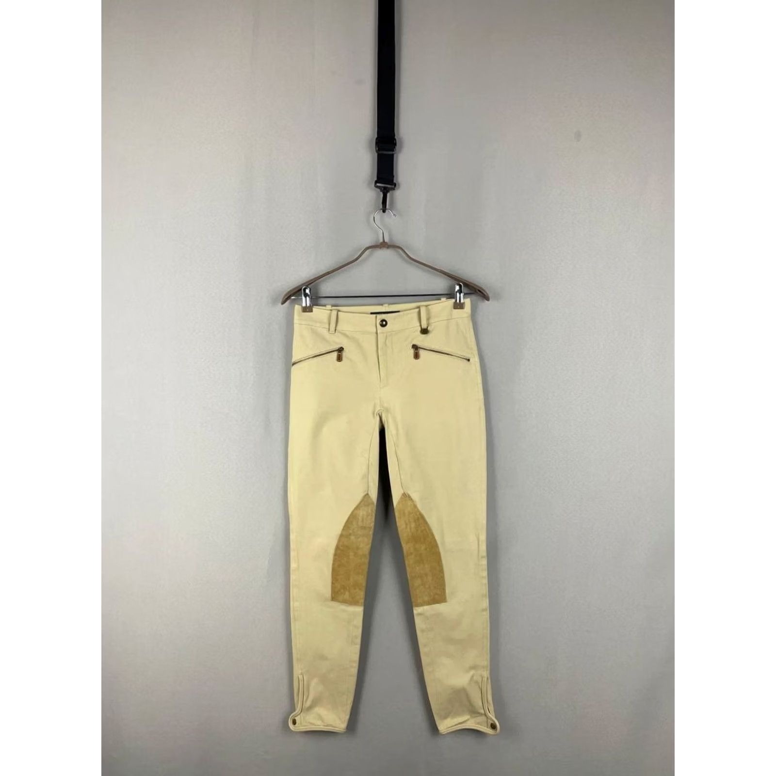 Ralph Lauren Ralph Lauren Couture Pants Size S Cream Cotton Skinny Leg Horse Riding Womens Size 28" / US 6 / IT 42 - 2 Thumbnail