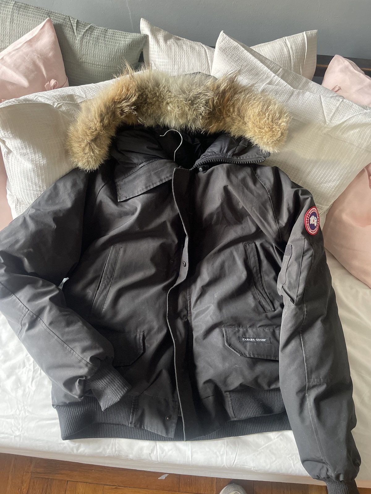 Image of Canada Goose Bomber Coat in Black, Men's (Size XL)