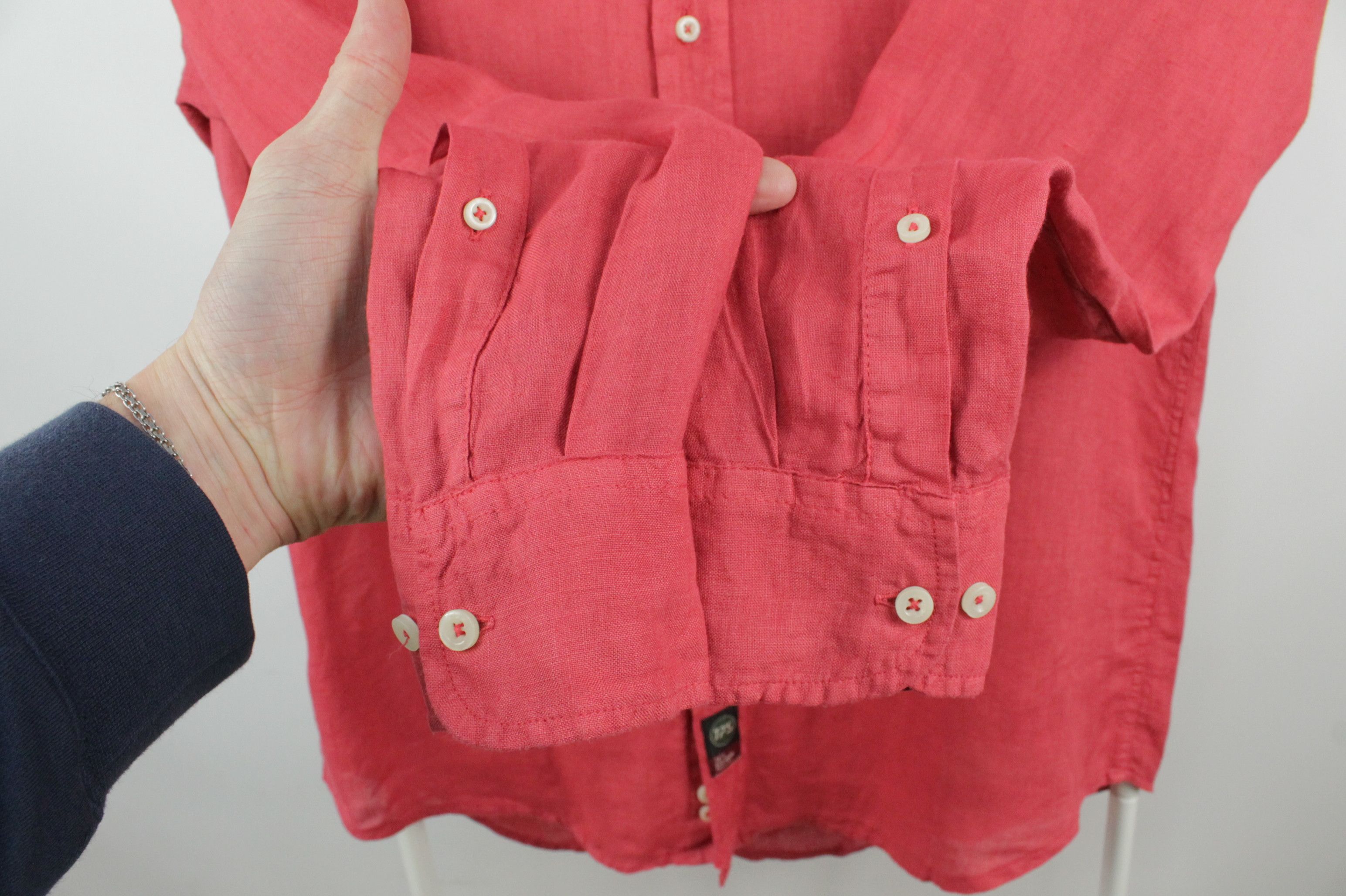 Other TP'S Natural Tex Red Linen Casual Relax Fit Shirt Men's Size US M / EU 48-50 / 2 - 5 Thumbnail
