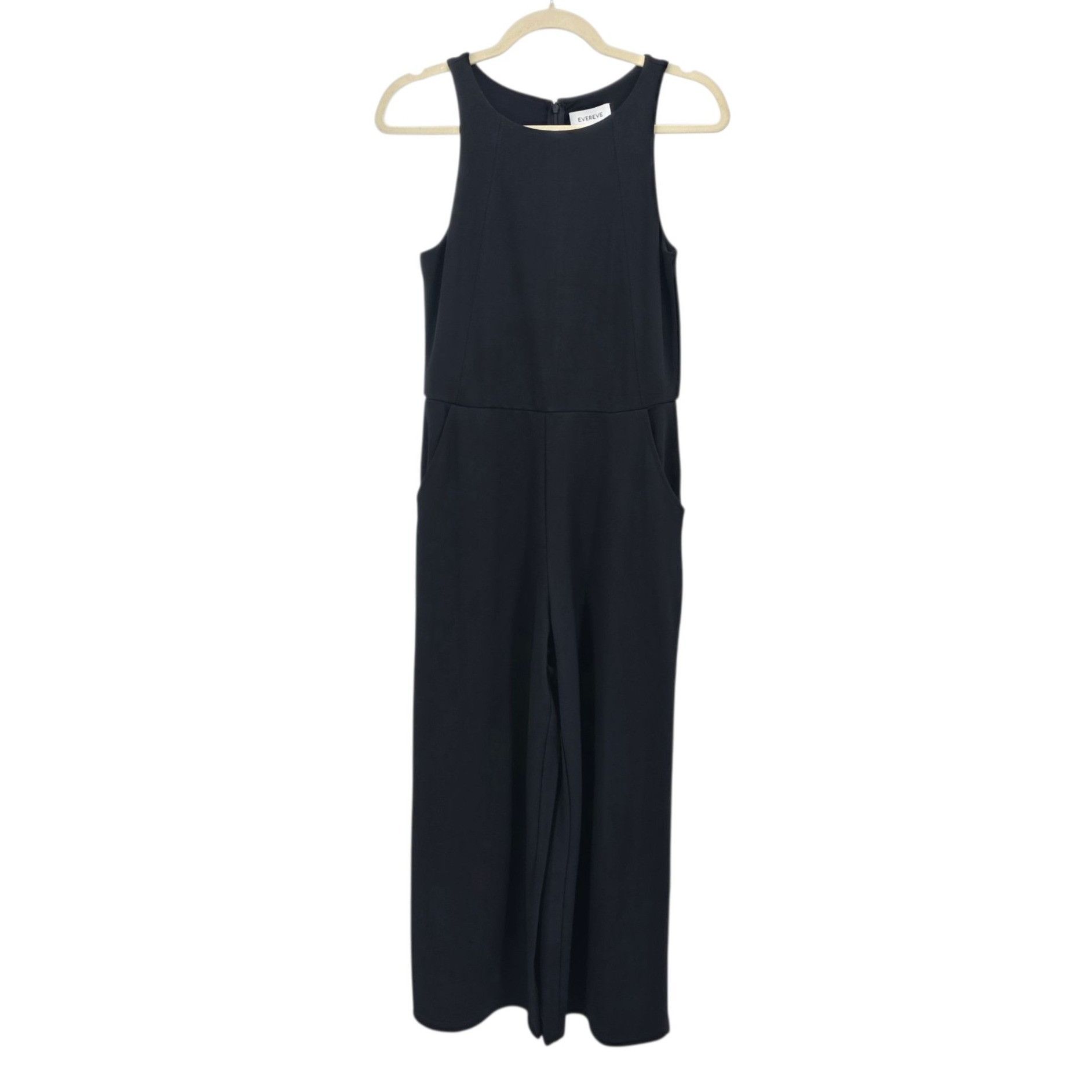 Other NEW Evereve Womens Small Jumpsuit Farrah Ponte Wide Leg Crop Size 28" / US 6 / IT 42 - 1 Thumbnail