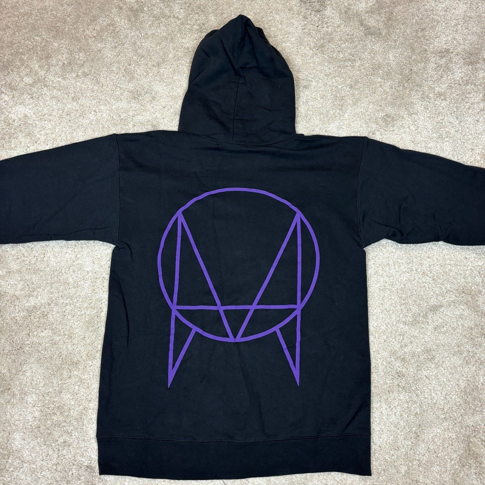 Revenge REVENGE Rhinestone Hoodie Mens Size S Black Streetwear Size US S / EU 44-46 / 1 - 4 Thumbnail