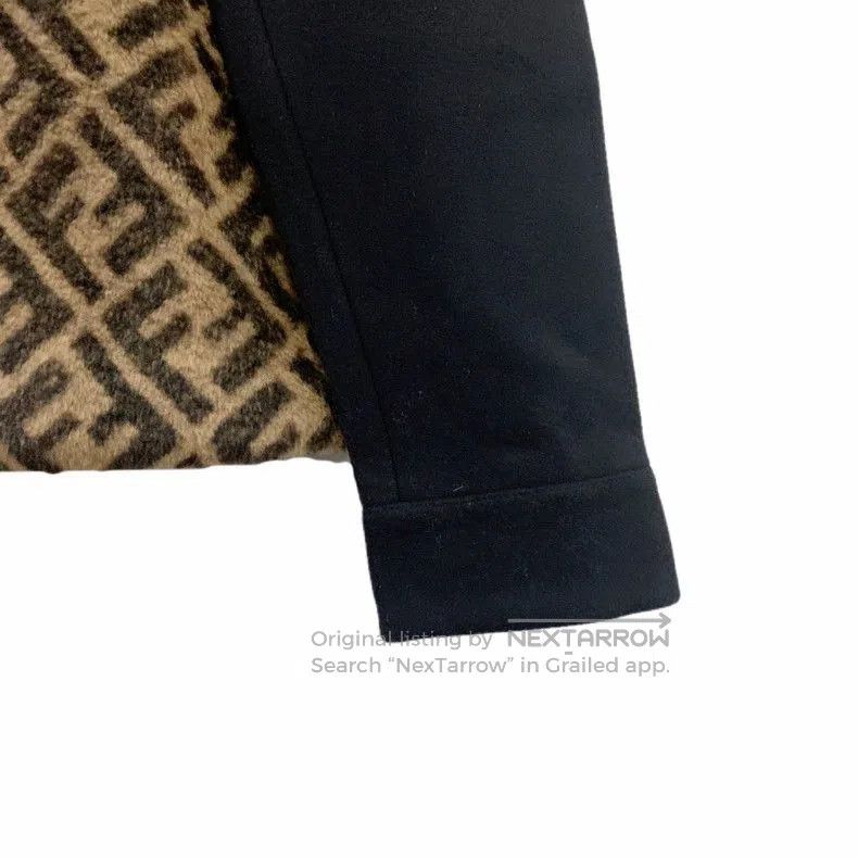 Fendi Fendi FF Monogram Shearling Wool Jacket. Size US XL / EU 56 / 4 - 6 Thumbnail