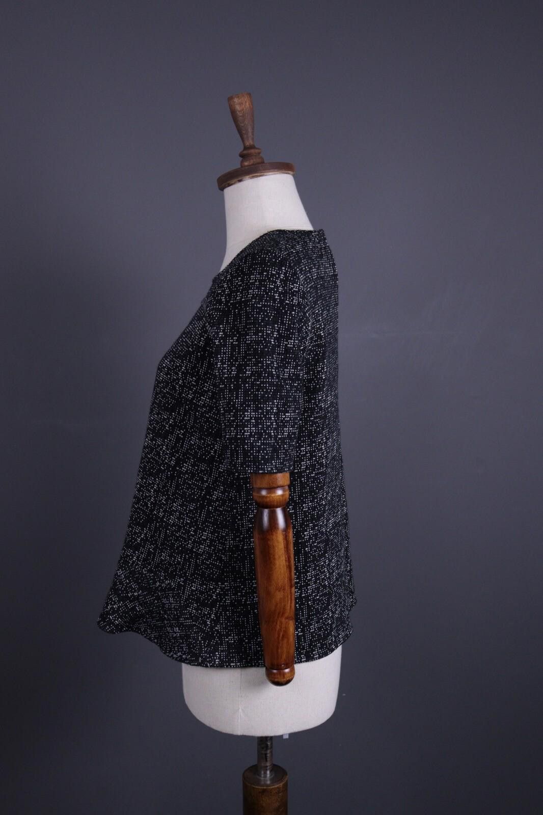 Wilkes Bashford BA&SH Ref Palmer Black Knit Tweed Top Shirt Size 1 / S Size S / US 4 / IT 40 - 5 Thumbnail