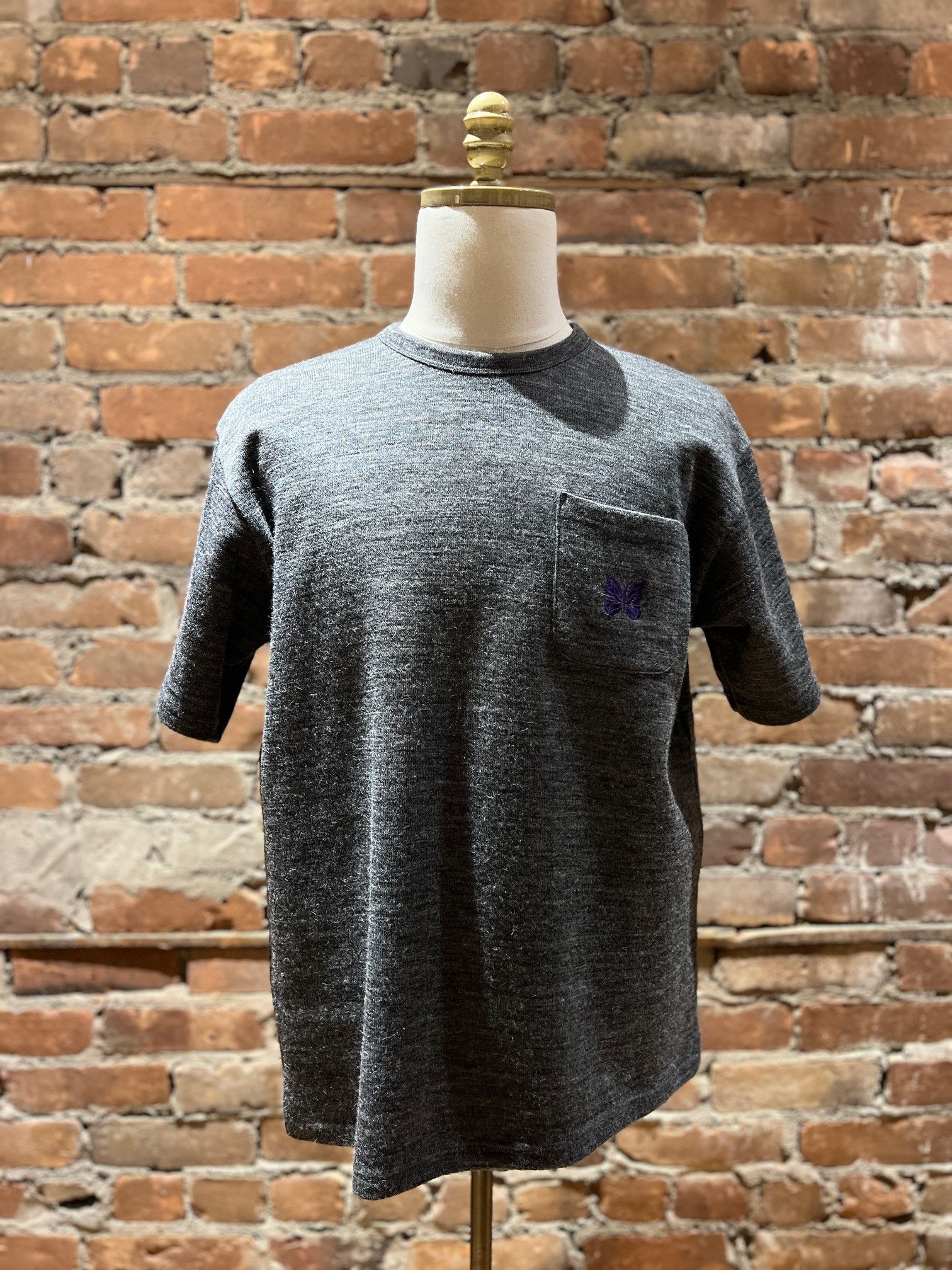 Needles Needles Papillon Embroidered Pocket Tee Size US M / EU 48-50 / 2 - 1 Thumbnail