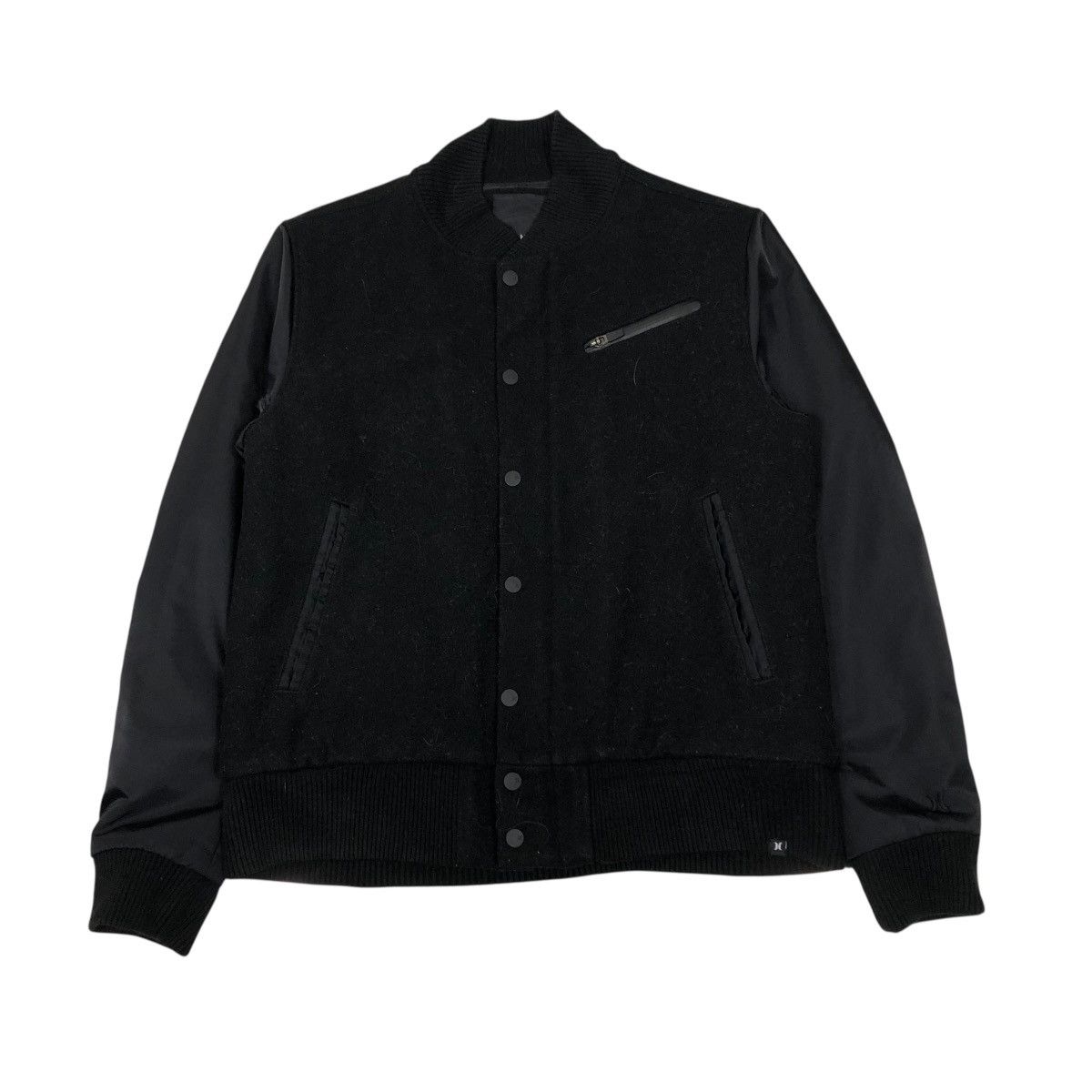 Japanese Brand 🔥RICH BLACK BOMBER JACKET DESIGN HURLEY ISSEY MIYAKE Size US M / EU 48-50 / 2 - 1 Thumbnail