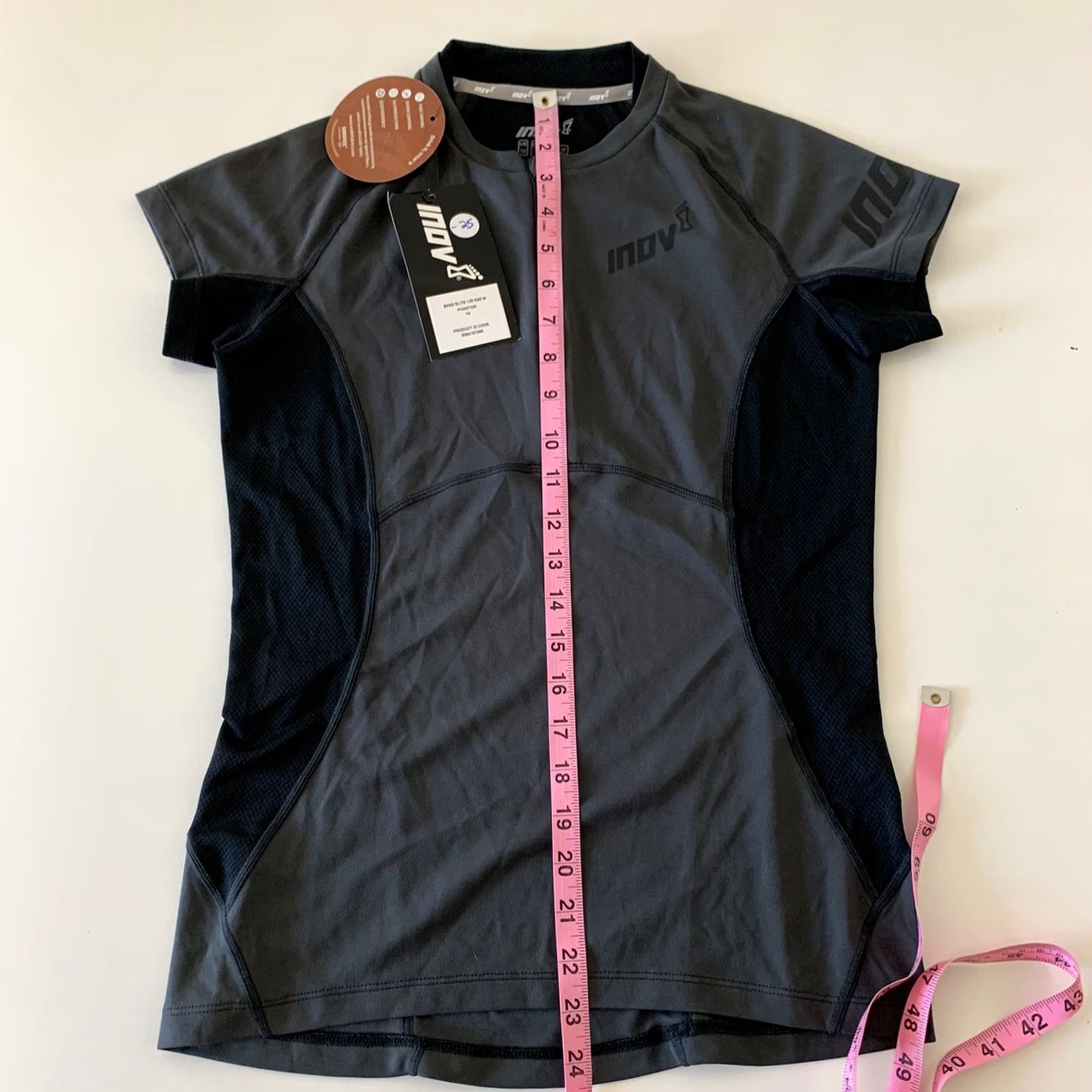 Vintage Inov8 Base Elite Phantom Short Sleeve Athletic Running Shirt Women M Gray Size M / US 6-8 / IT 42-44 - 7 Thumbnail